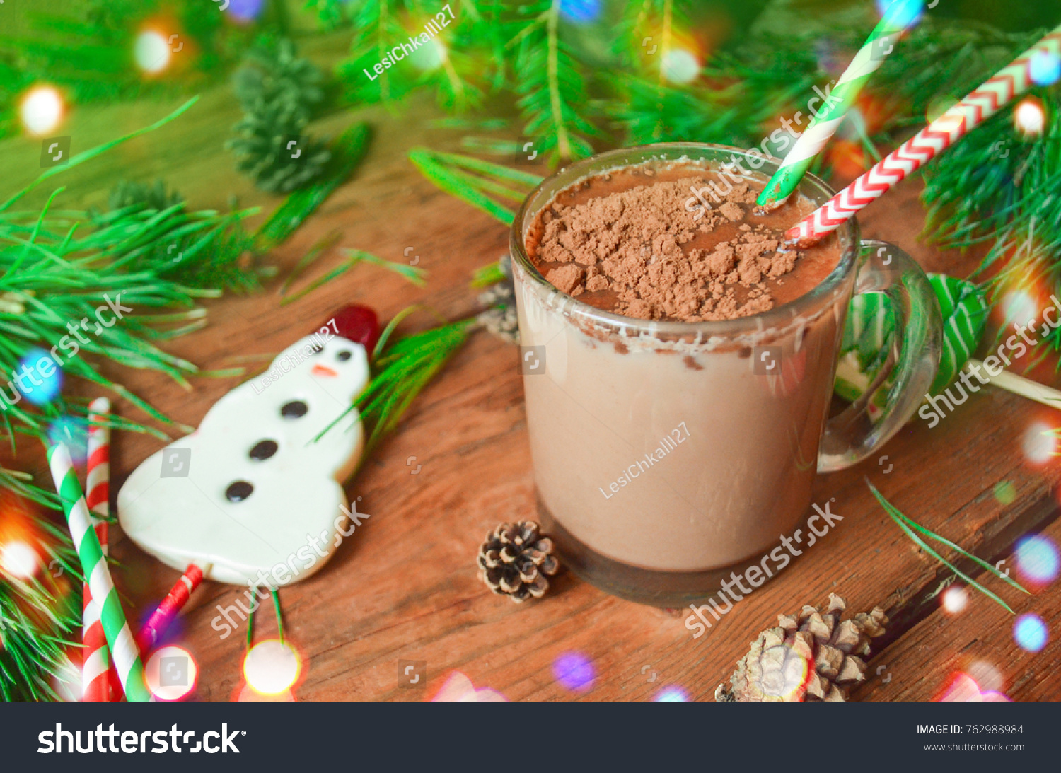 Hot Chocolate Mason Jar Christmas Hot Stock Photo 762988984 | Shutterstock