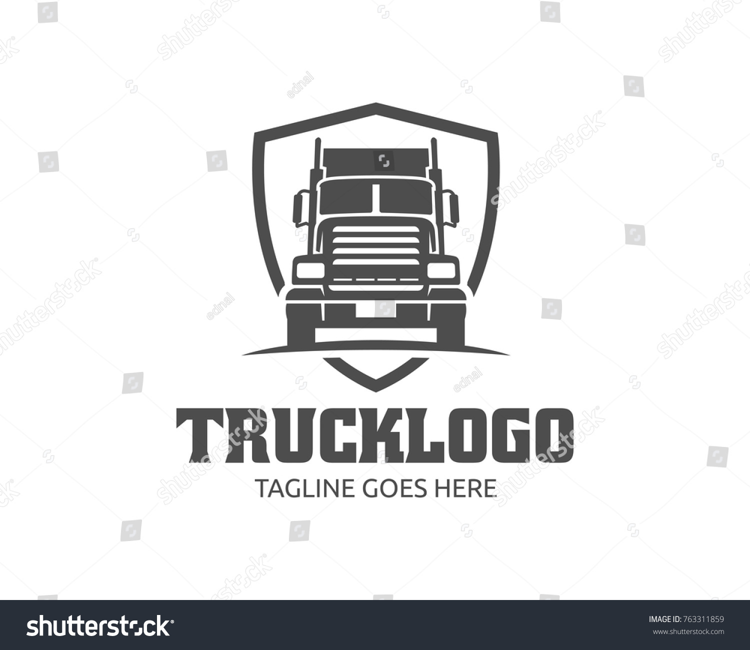 Template Truck Logo Cargo Delivery Logistic Stock Vector (Royalty Free ...