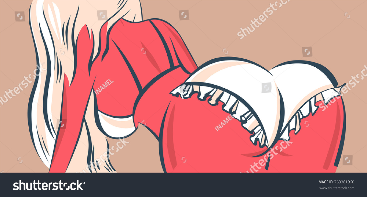 Vektor Stok Sexy Devils Girl Erotic Buttocks Vector Tanpa Royalti 763381960 Shutterstock 4724