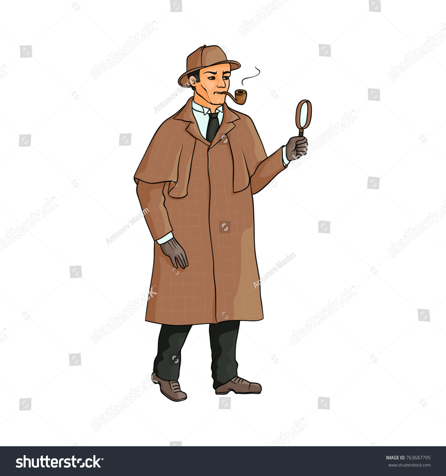 Мультяшный Шерлок детектив