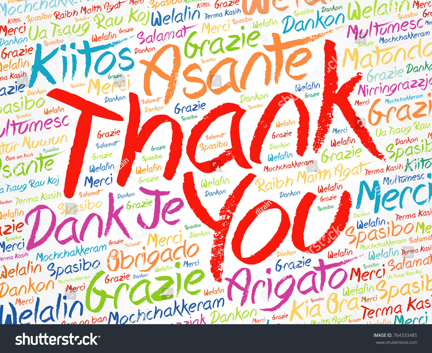 Thank You Word Cloud Different Languages Stock Vector (Royalty Free ...