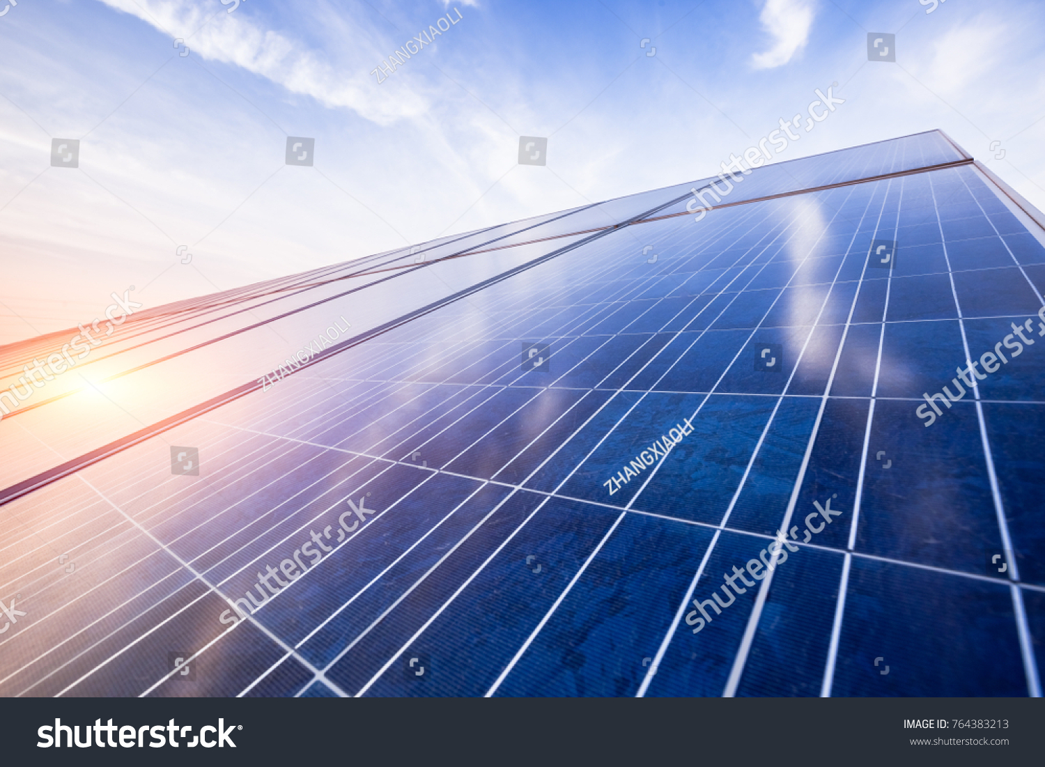 Solar Photovoltaic Power Generation Equipment Stock Photo 764383213 ...