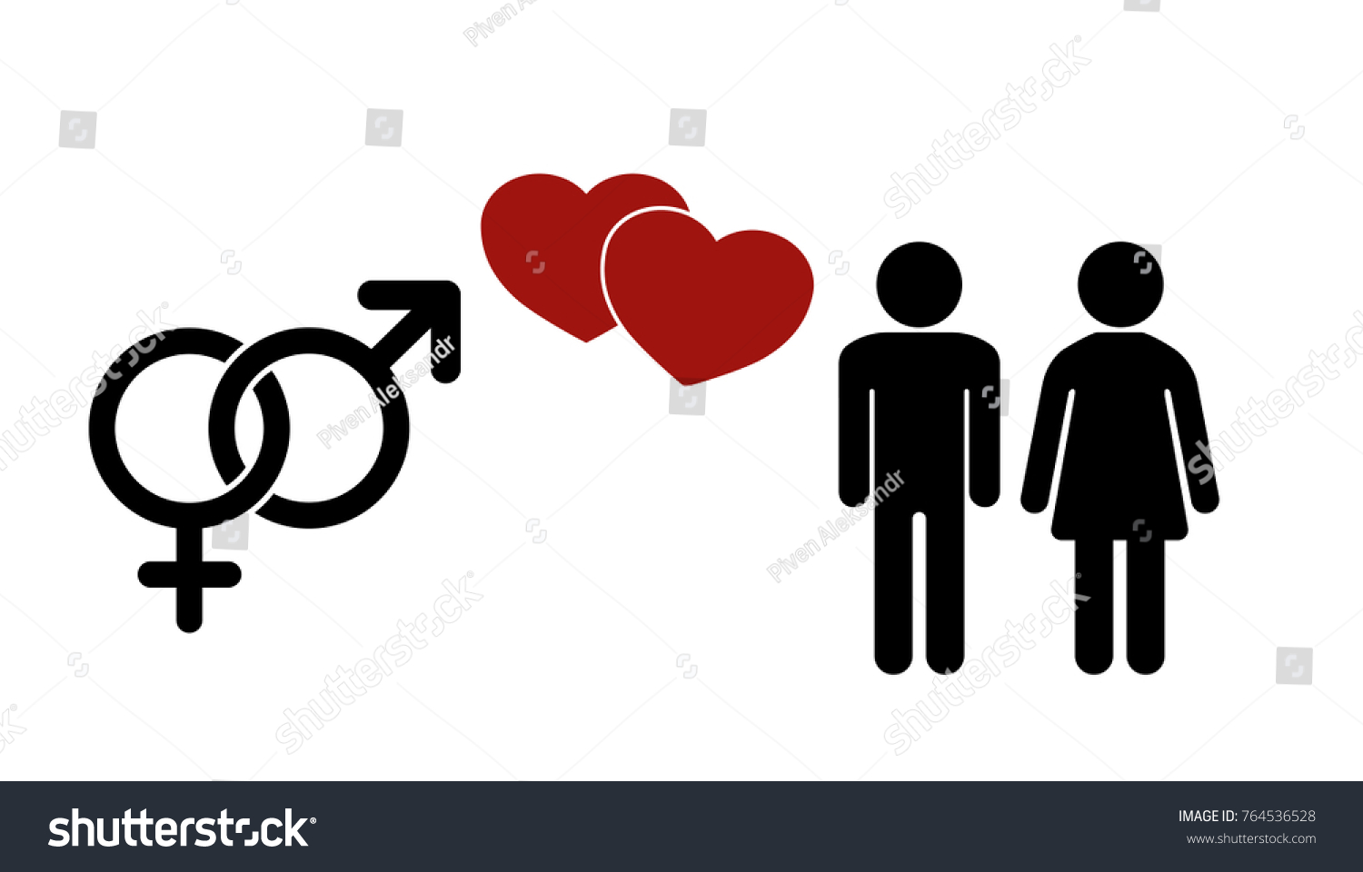 Sex Icon Gender Signs Male Female Stock Vector Royalty Free 764536528 Shutterstock 5773