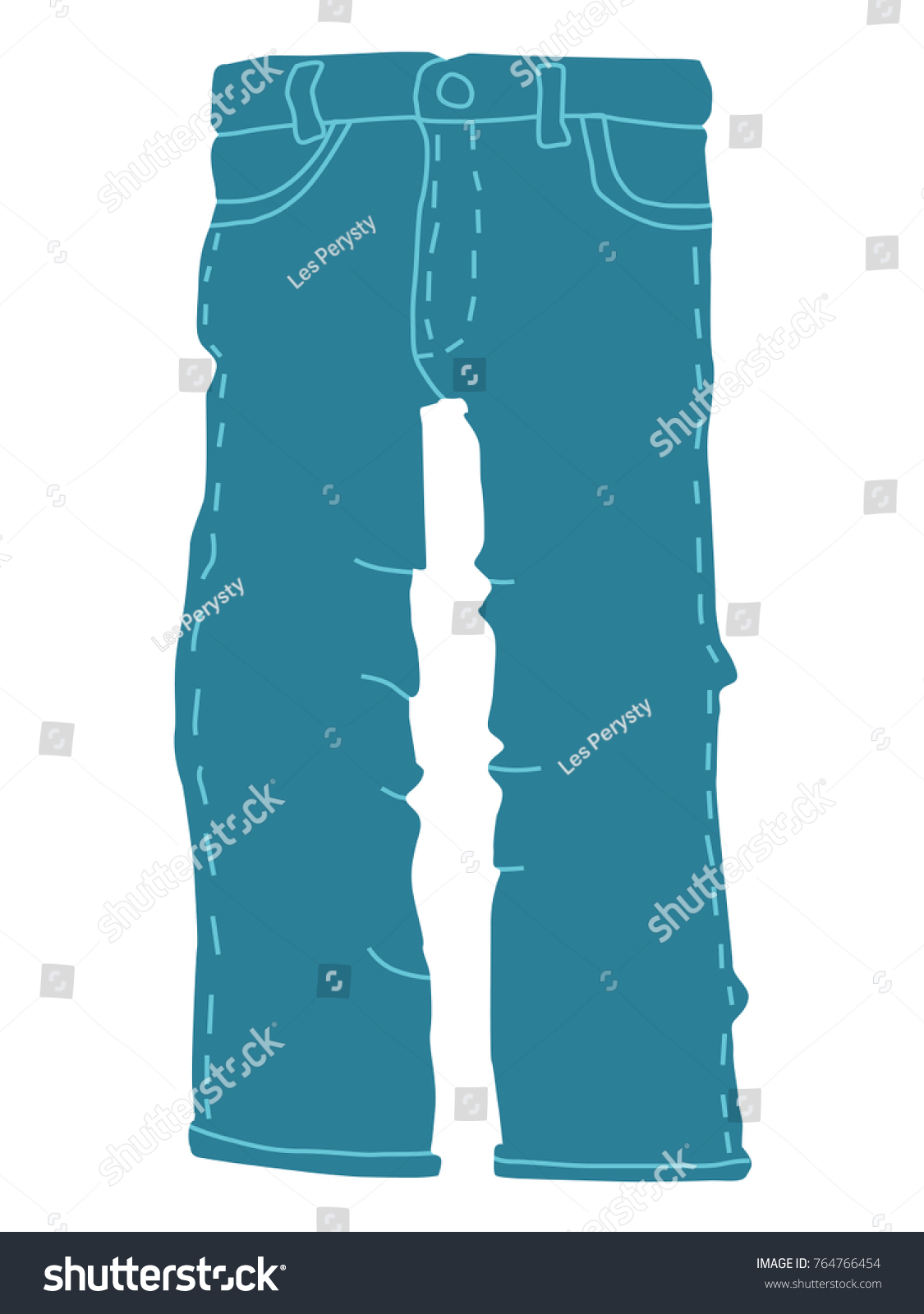 Jeans Motive Fashion Clothes Lifestyle Stock Vector (Royalty Free ...