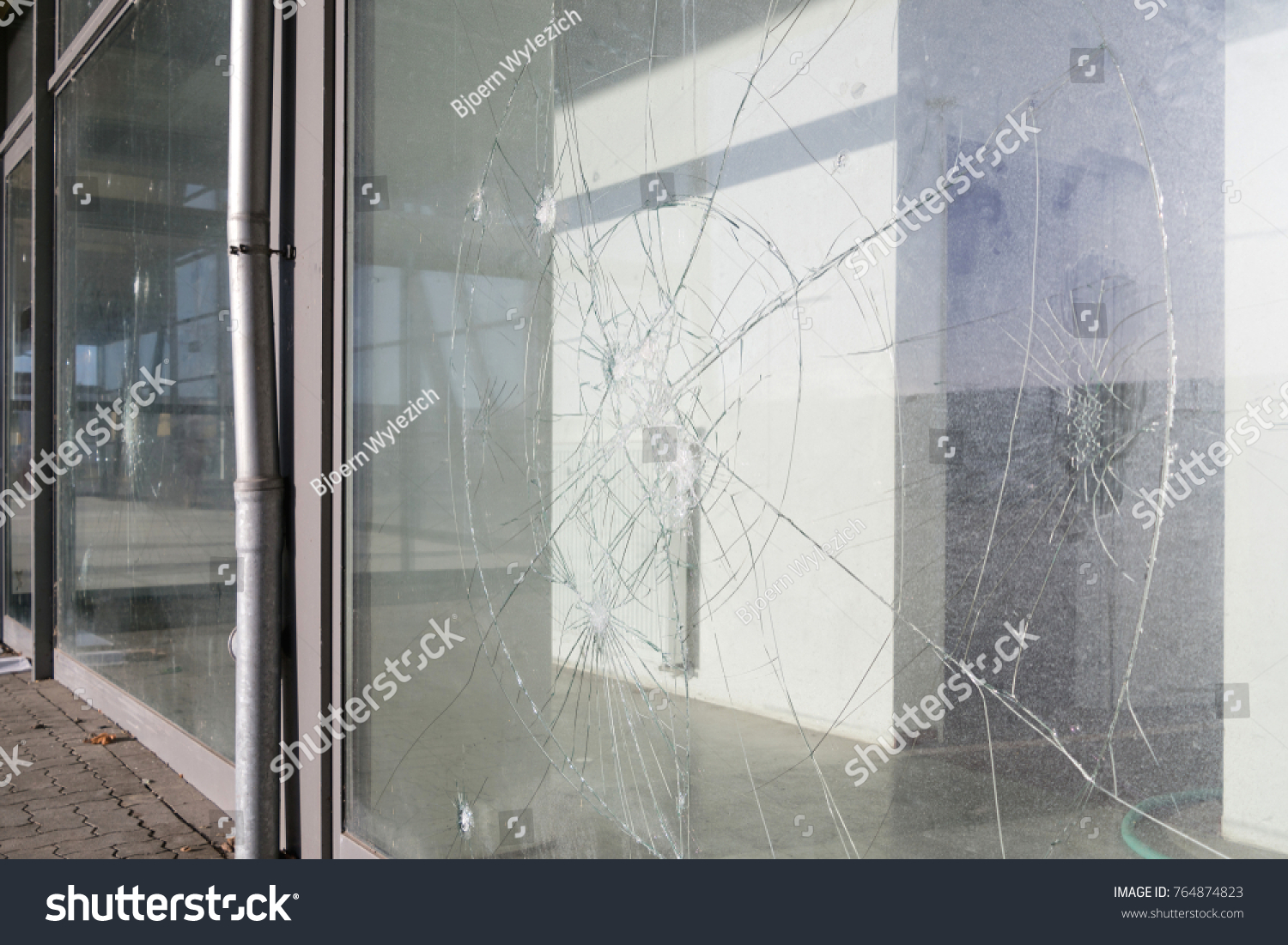 Vandalized Broken Windows Stock Photo 764874823 | Shutterstock