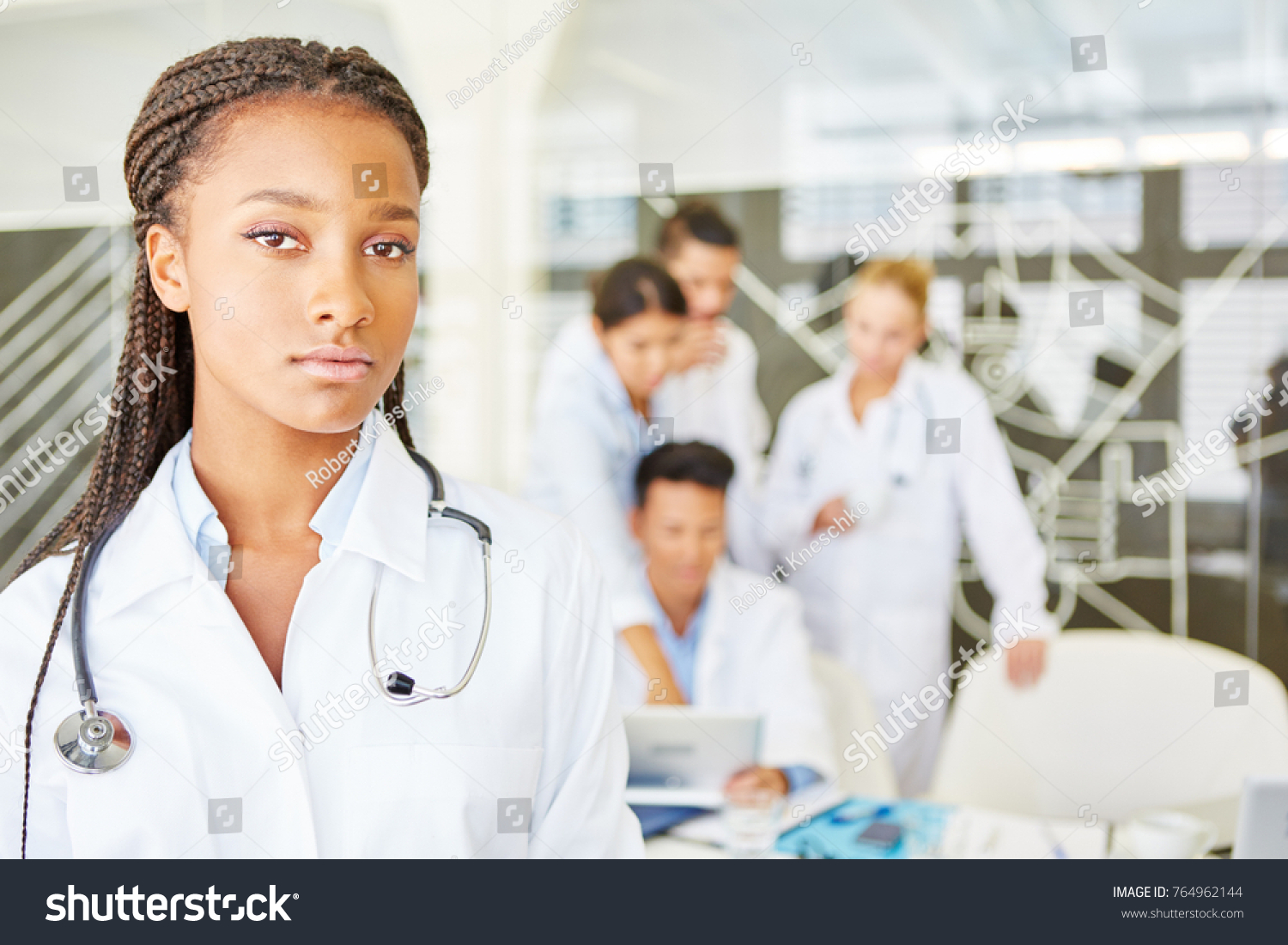 African Woman Doctor Nurse Medical School Stock Photo 764962144 ...