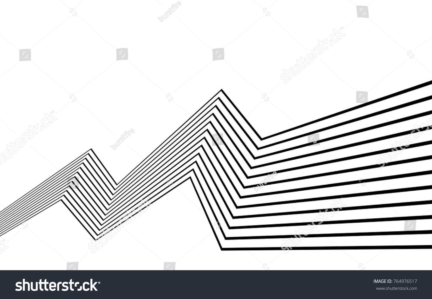 Black White Stripe Line Abstract Graphic Stock Vector (Royalty Free ...