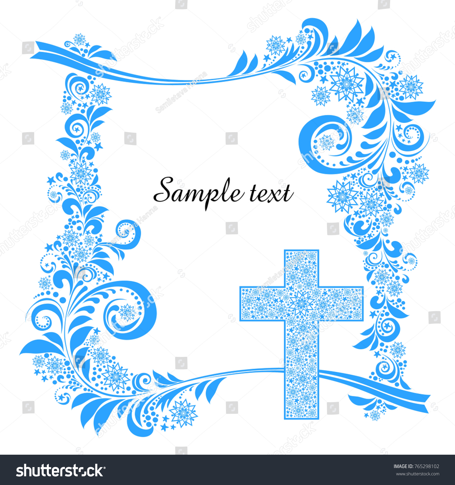 Cross Obituary Notice Art Deco Frames Stock Vector Royalty Free 765298102 Shutterstock