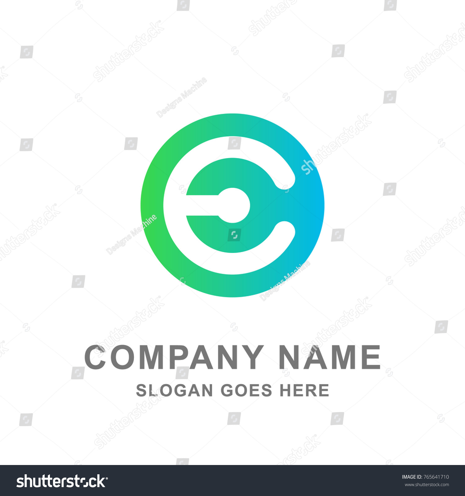 E Letter Technology Computer Connection Logo Stock Vector (Royalty Free ...