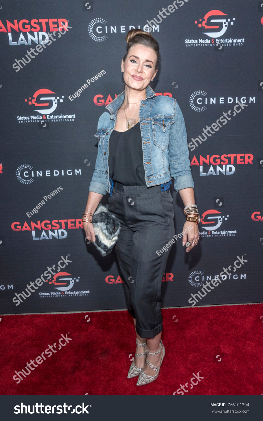 Sarah Laine Attends Gangster Land Premiere Stock Photo 766101304