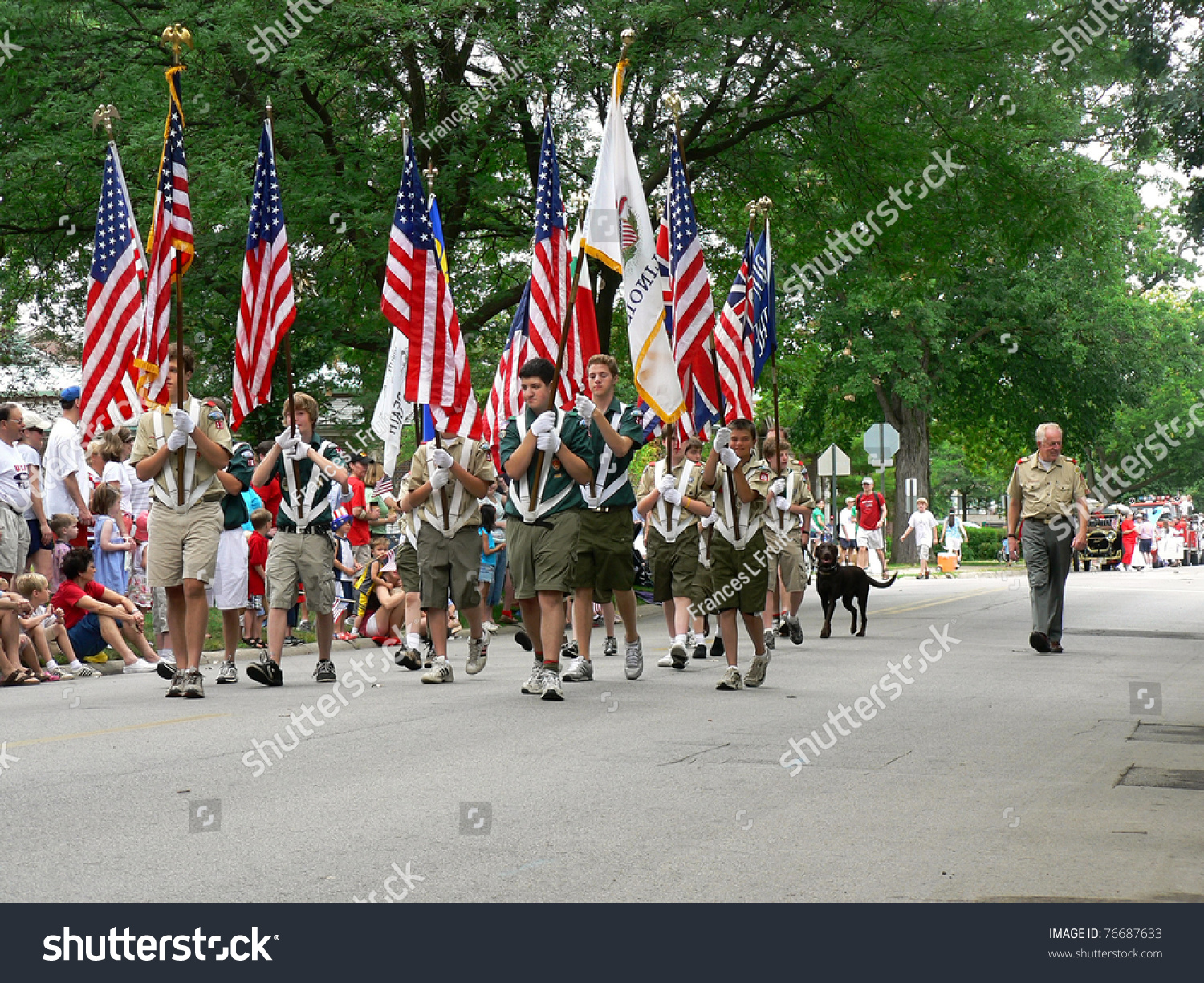 Illinois July 4 Troop Boy Stock Photo 76687633 Shutterstock