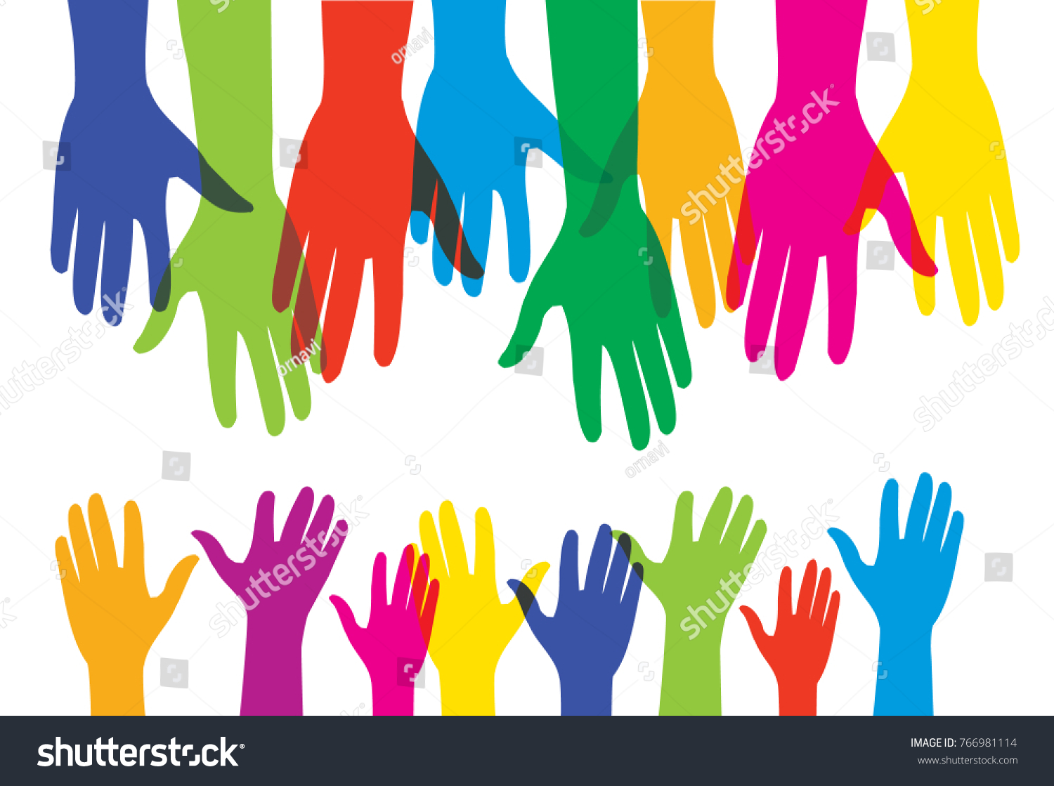 Helping Human Adult Hands Children Small Stock Vector (Royalty Free ...