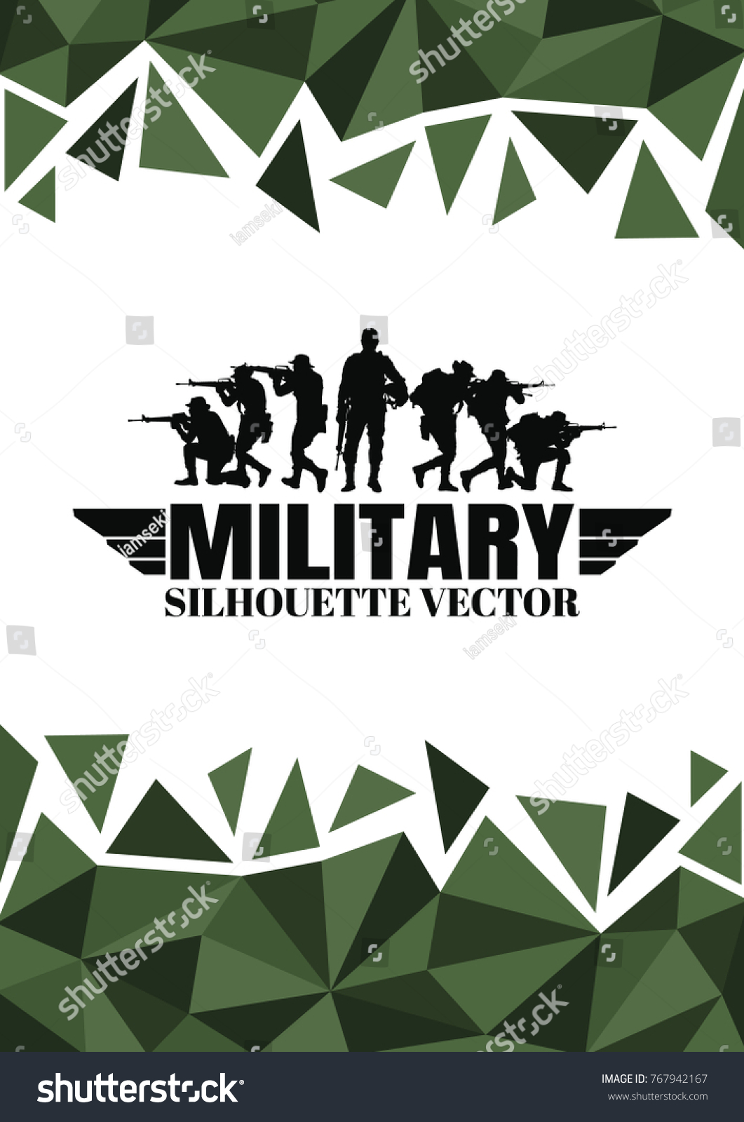 Military Vector Illustration Army Soldiers Military Stock Vector ...