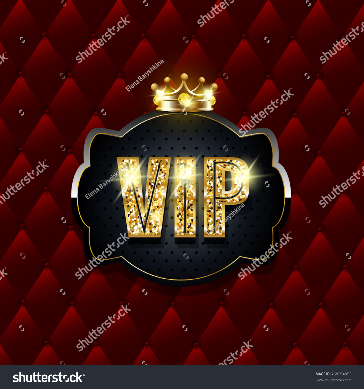 Vip Background Golden Elements Stock Illustration 768294853 | Shutterstock