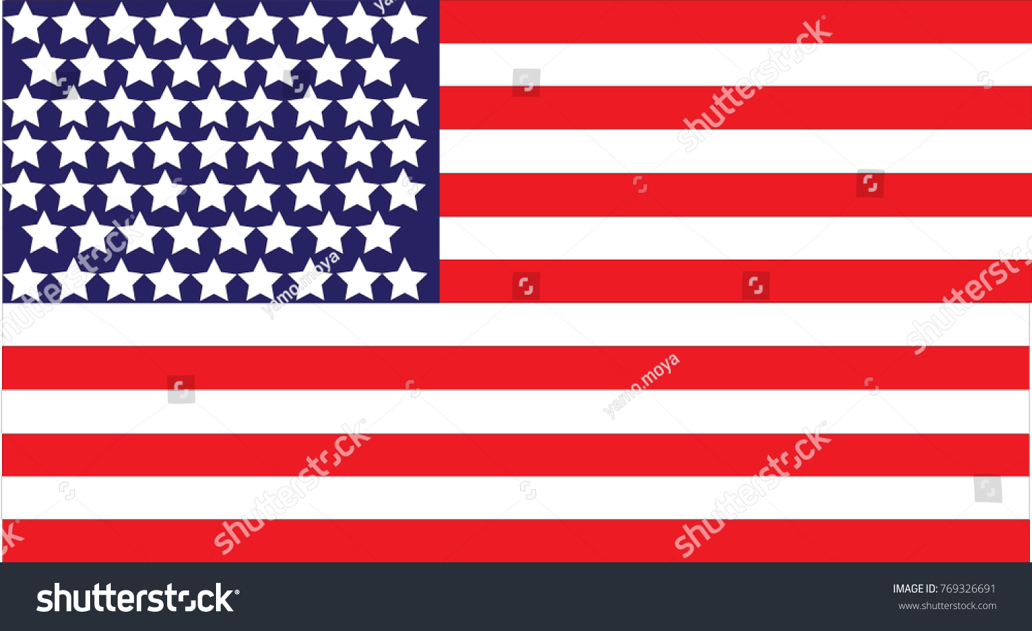 United State America Flag Stock Vector (Royalty Free) 769326691 ...