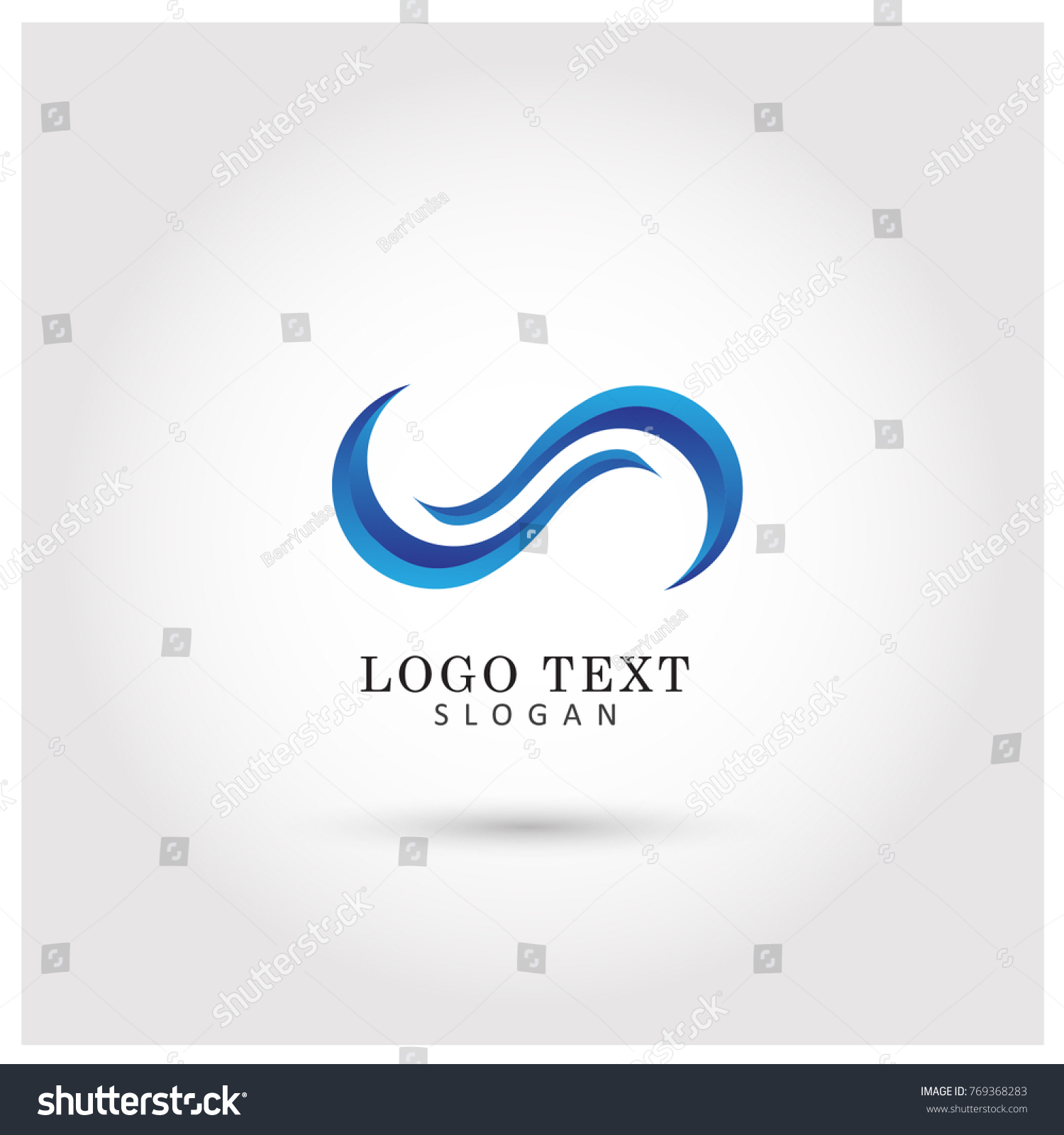 Blue Wave Logo Vector Icon Template Stock Vector (Royalty Free ...