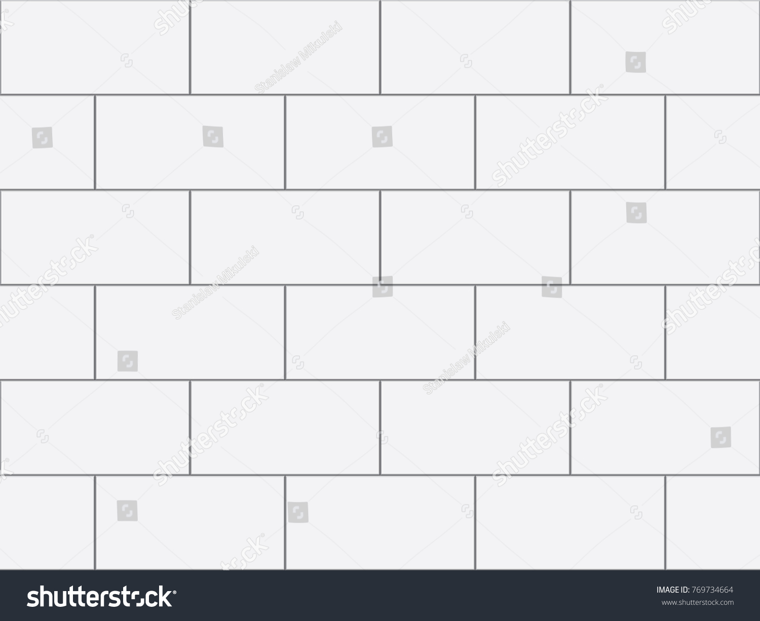 White Tiles Vector Texture Stock Vector (Royalty Free) 769734664 ...