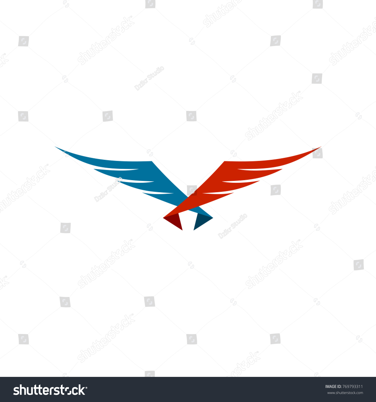 Eagle Wings Logo Stock Vector (Royalty Free) 769793311 | Shutterstock