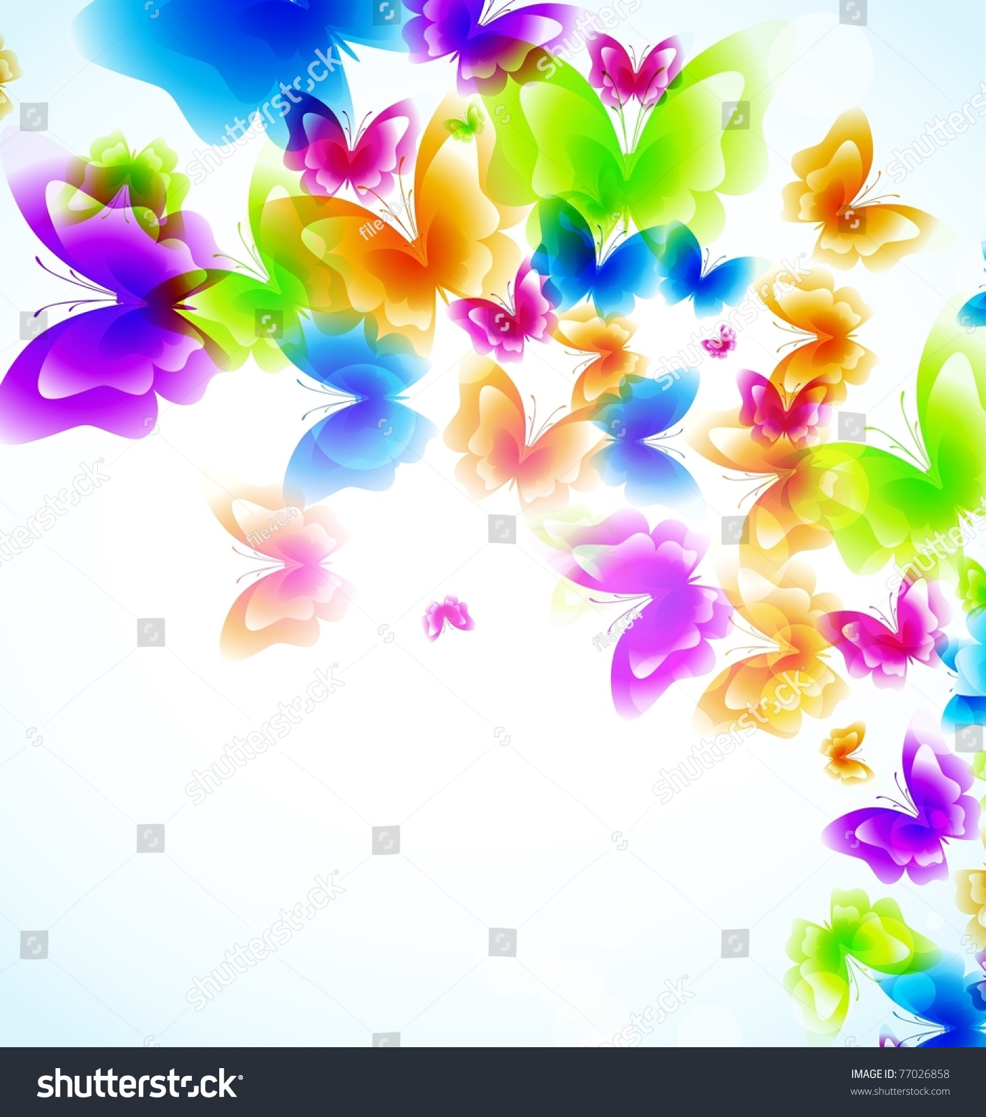 Colorful Background Butterfly Vector Stock Vector (Royalty Free ...