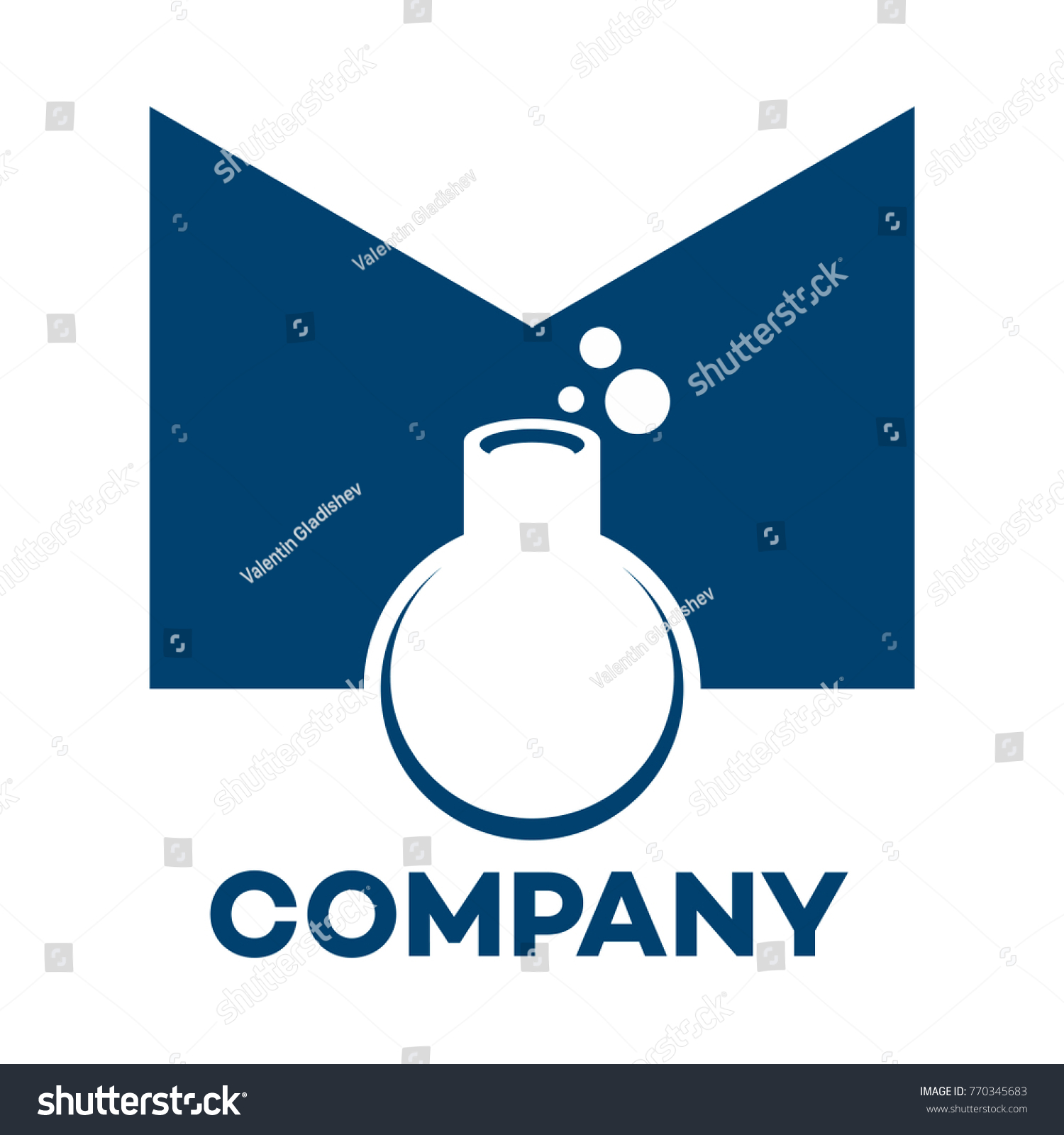 Lab Letter M Logo Stock Vector (royalty Free) 770345683 