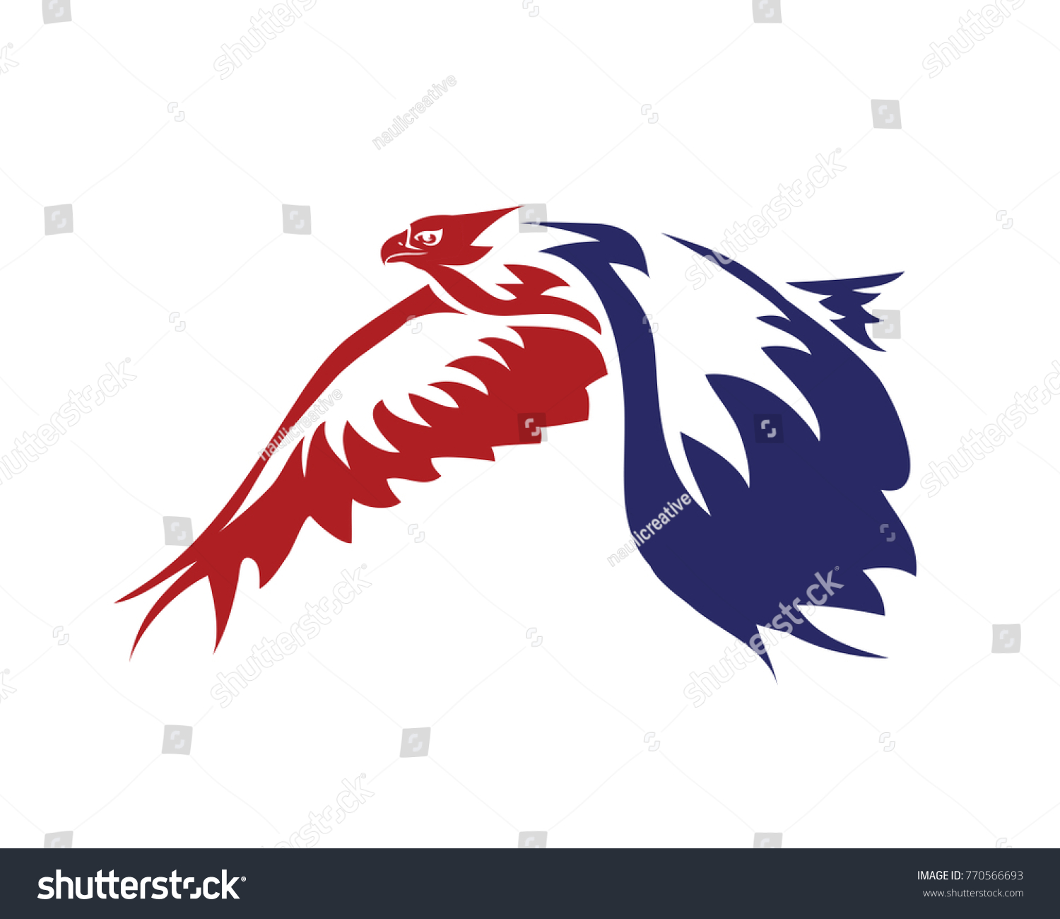 American Patriotic Eagle Special Force Logo Stock Vector (Royalty Free ...