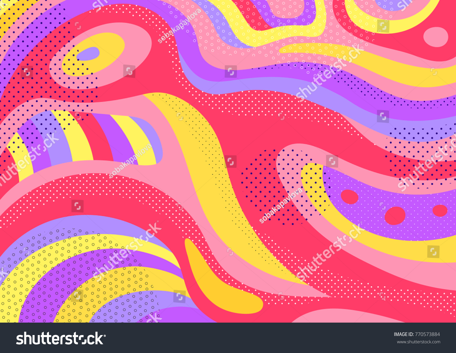 Creative Geometric Colorful Background Patterns Collage Stock Vector ...