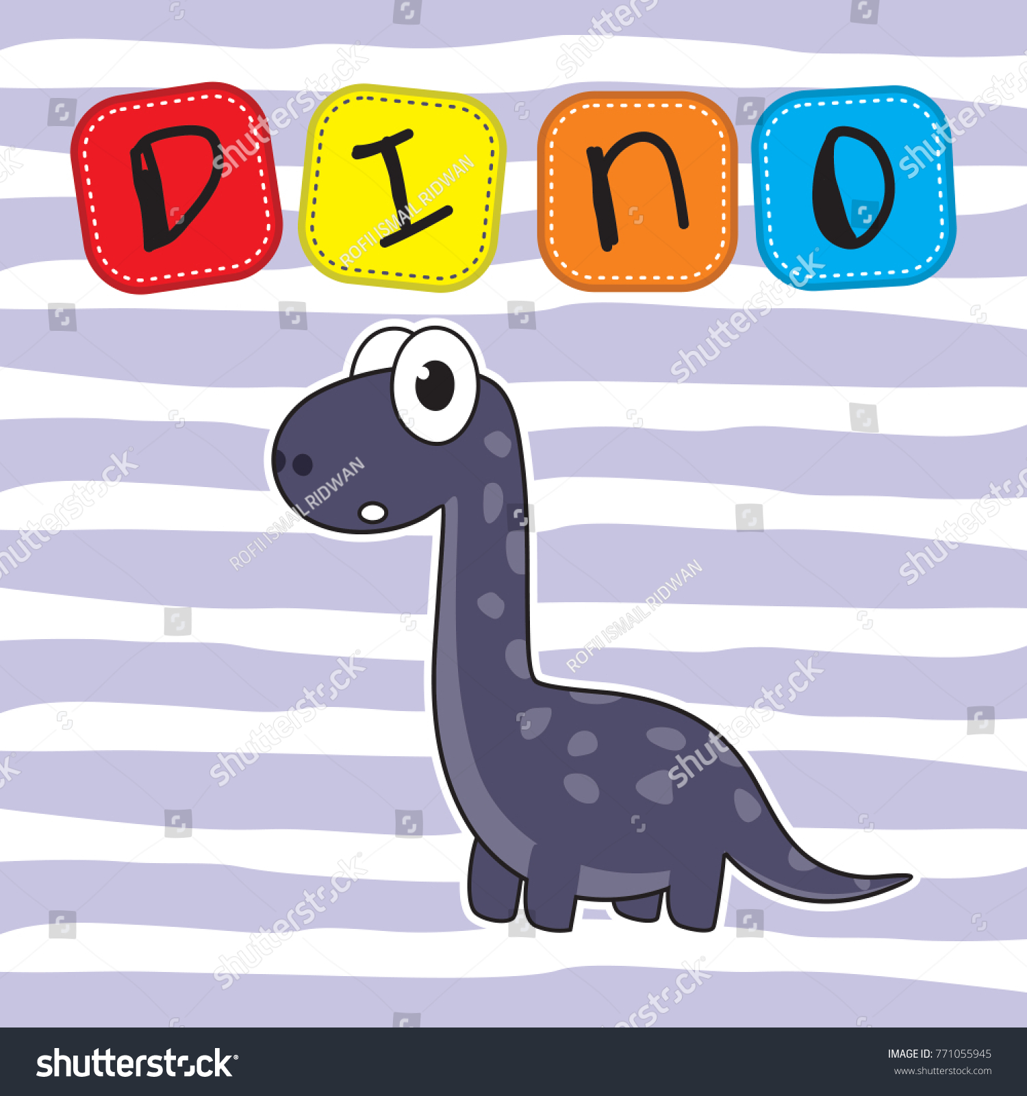 Dino Cartoon Vector Kids Background Stock Vector (Royalty Free ...