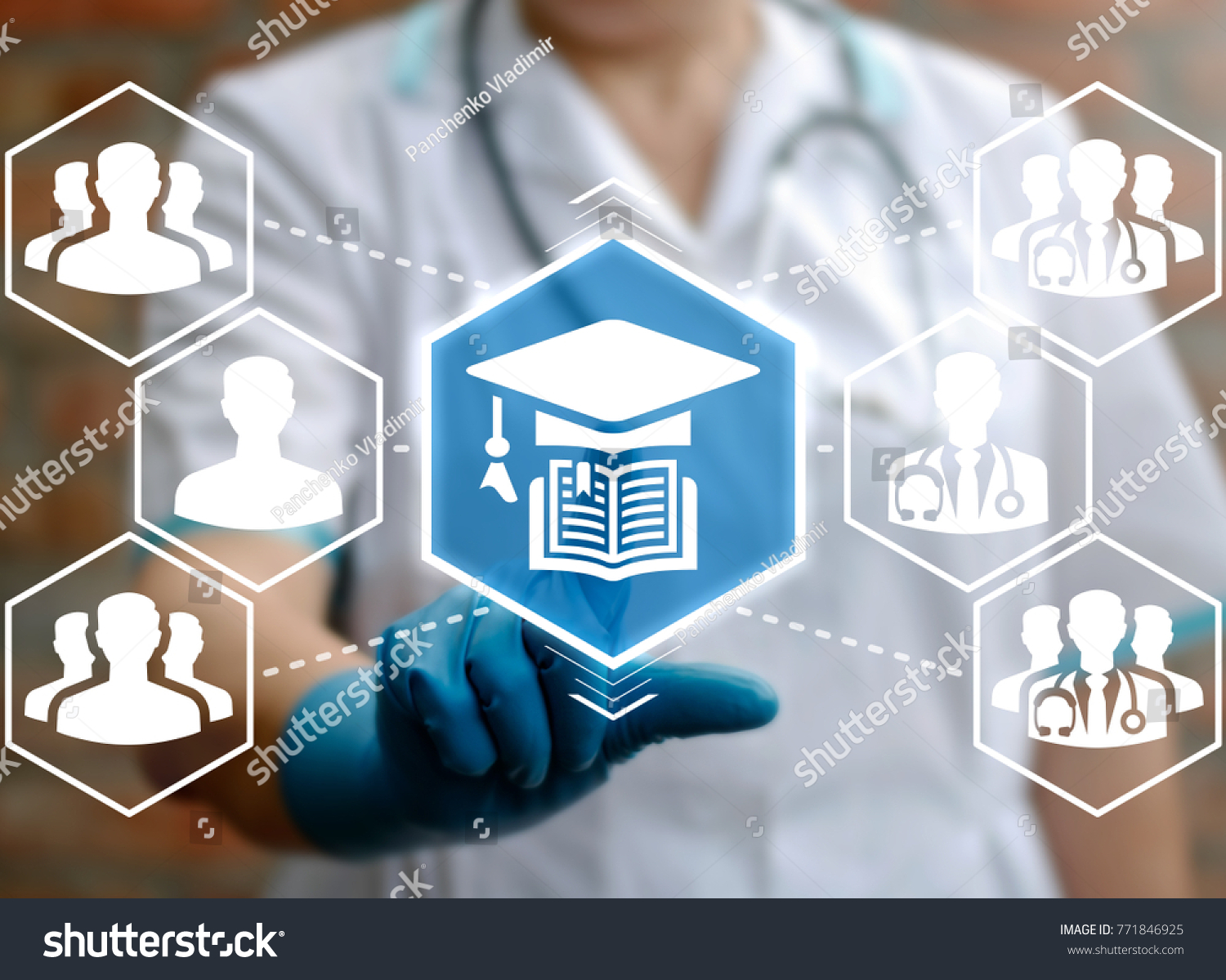 Online Education Healthcare Concept Training Learning Stock Photo ...