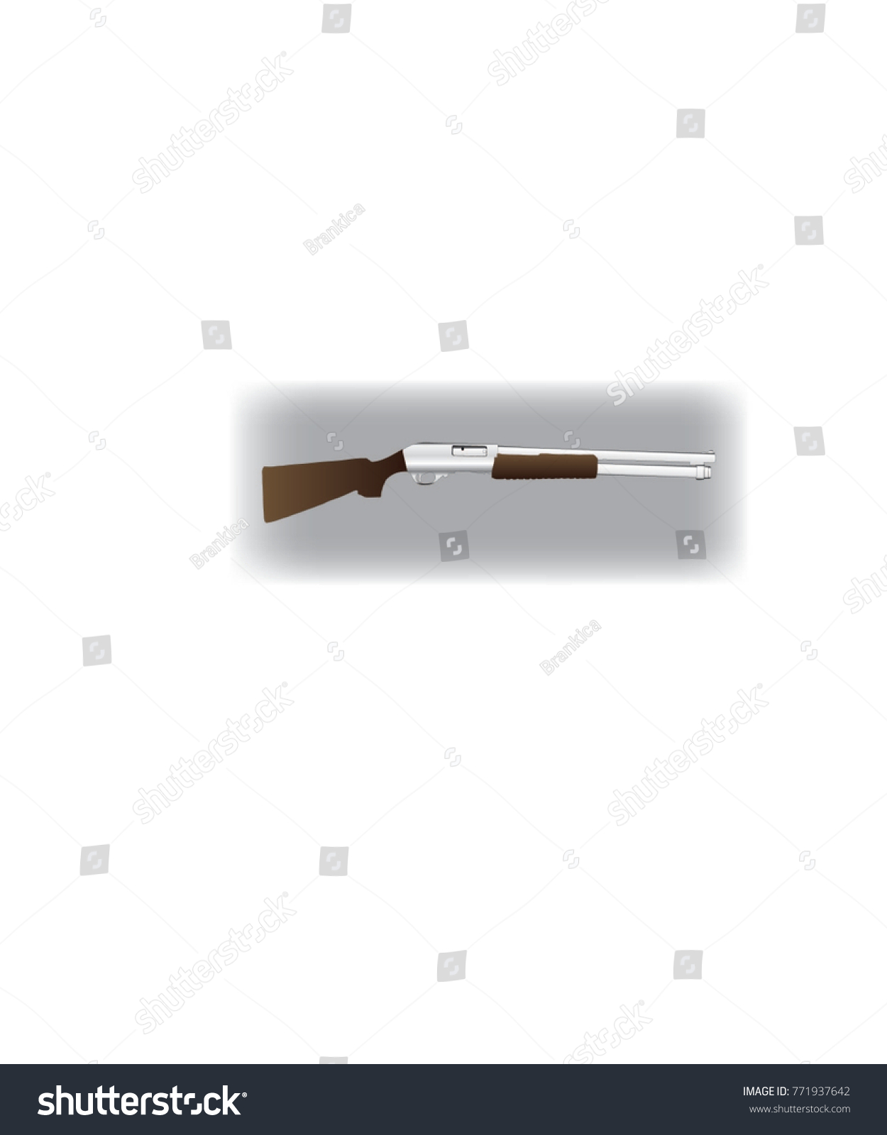 Vector Image Sniper Rifle Stock Vector (royalty Free) 771937642 