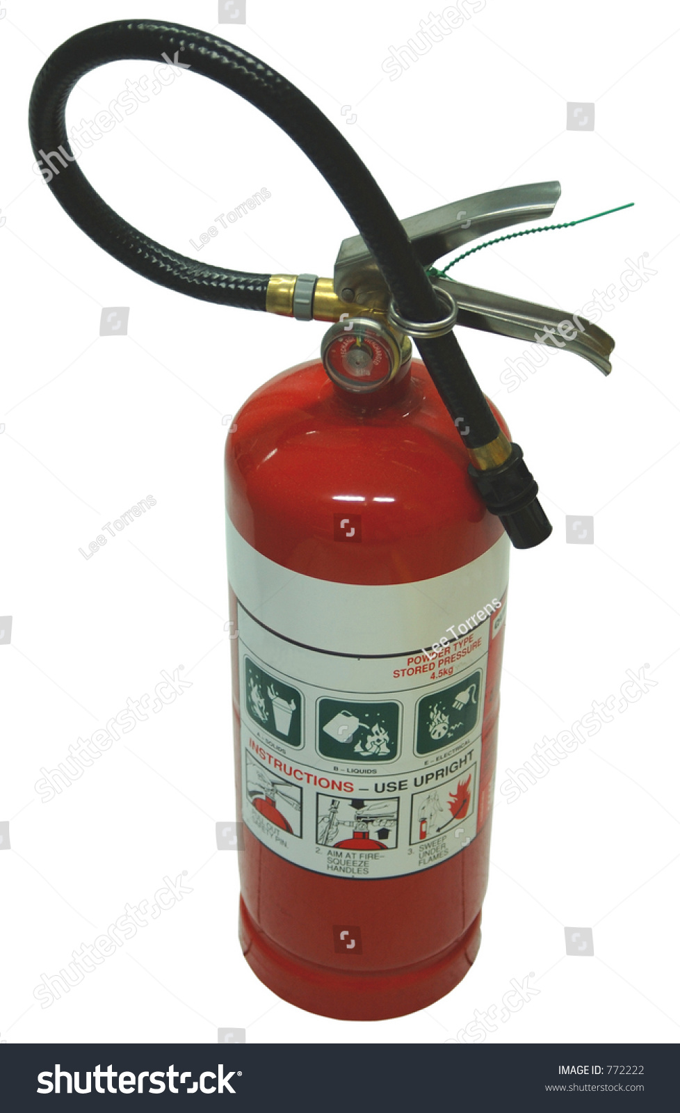 Isolated Shiny Red Fire Extinguisher Stock Photo 772222 | Shutterstock