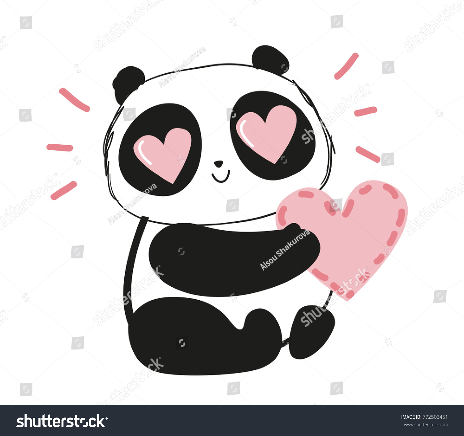 С днем всех влюбленных Панда