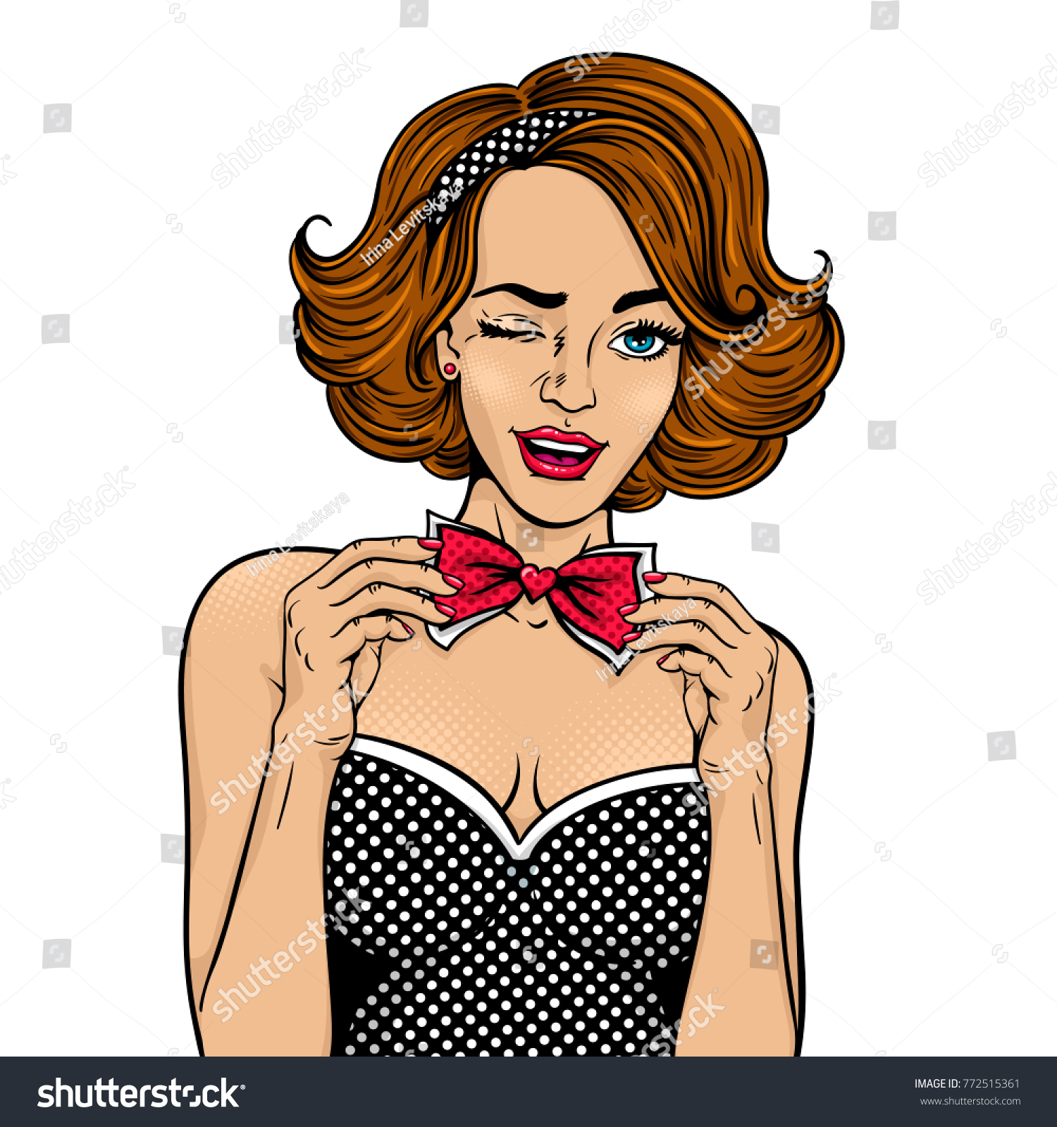 Wow Pop Art Face Young Sexy Stock Vector Royalty Free 772515361 Shutterstock 