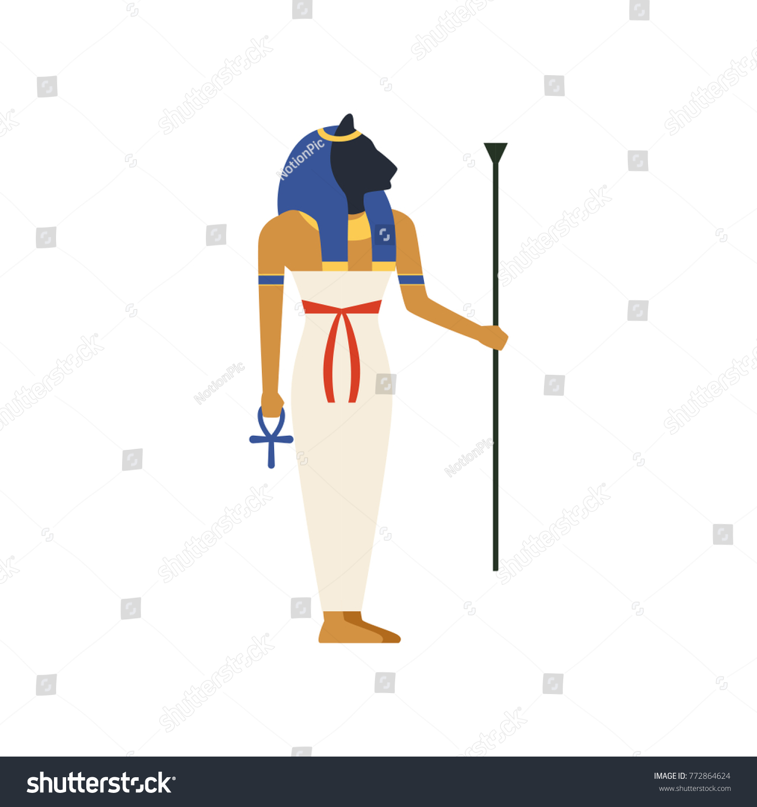 Maat Goddess Justice Ancient Egypt Vector Stock Vector Royalty Free 772864624 Shutterstock 2998