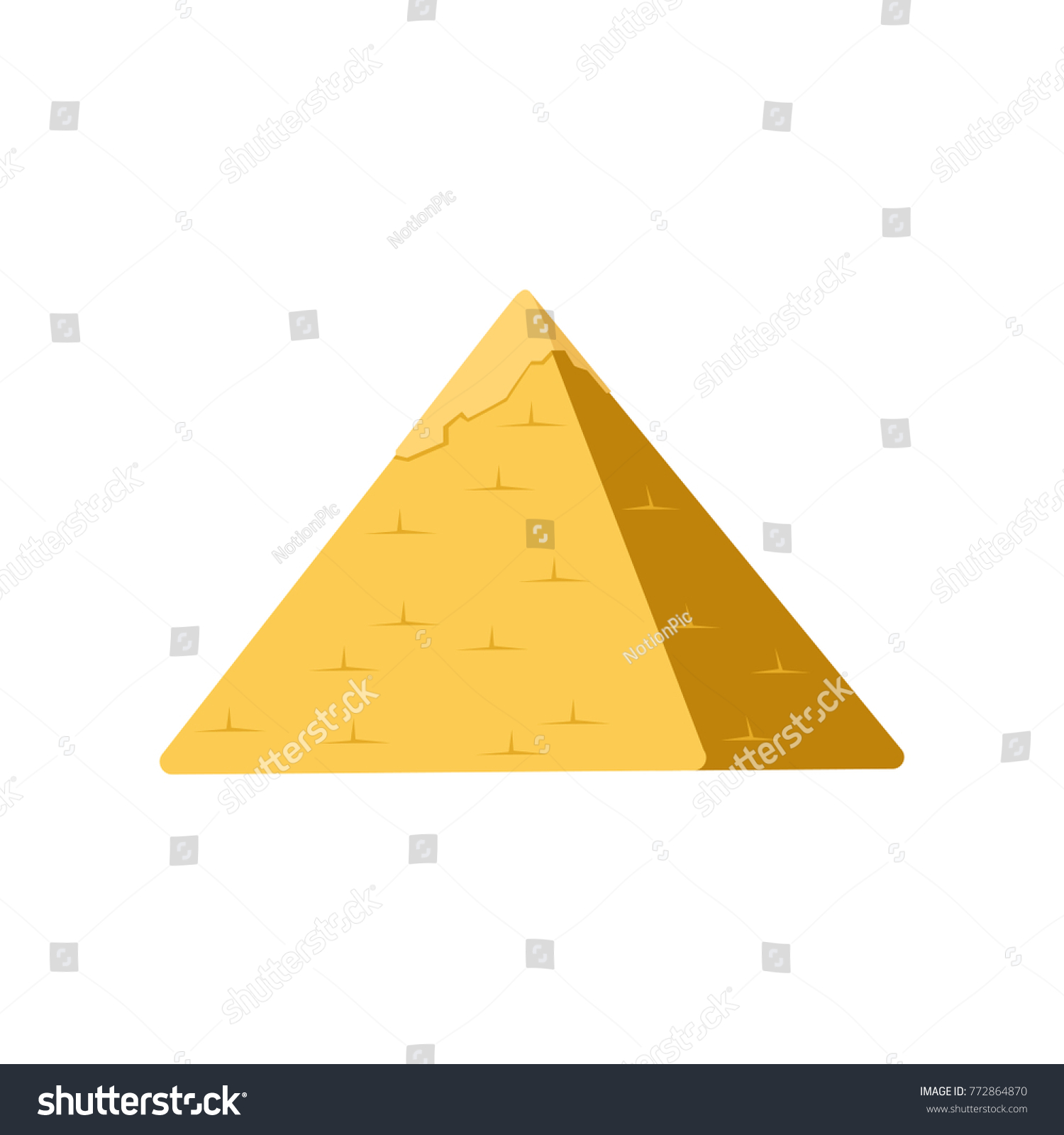 Egypt Pyramid Symbol Ancient Egypt Vector Stock Vector (Royalty Free ...