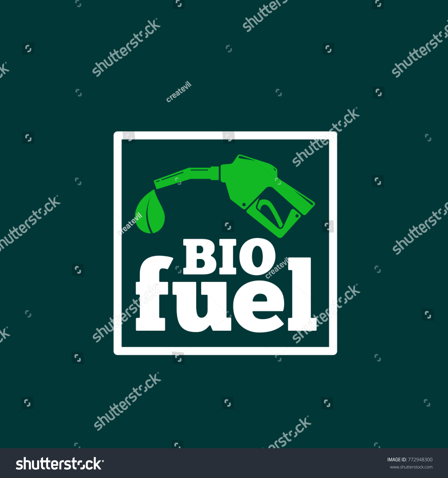 Logo Sign Template Abstract Bio Fuel Stock Illustration 772948300 ...