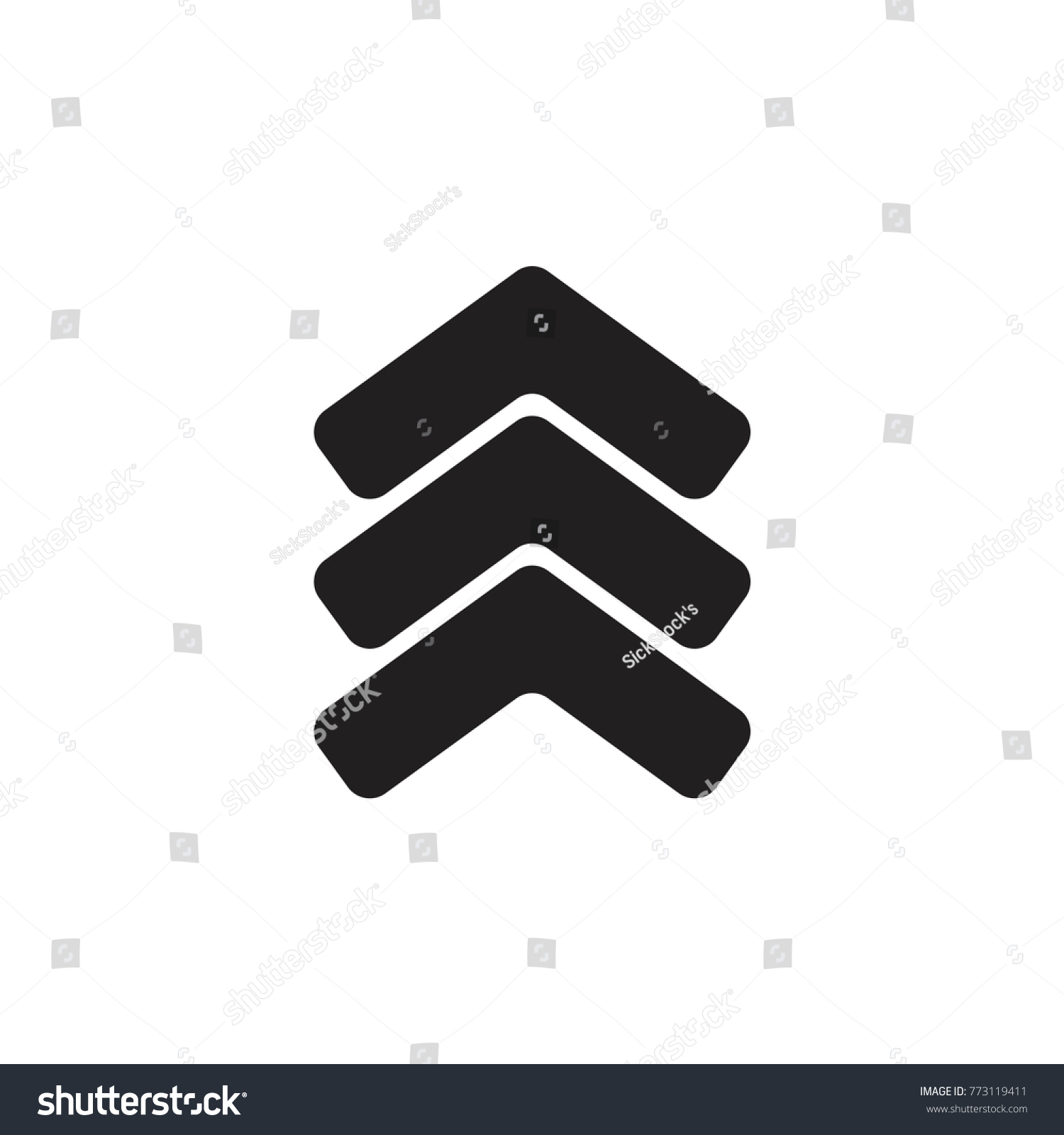 Three Arrows Symbol Logo Vector Stock Vector (Royalty Free) 773119411 ...