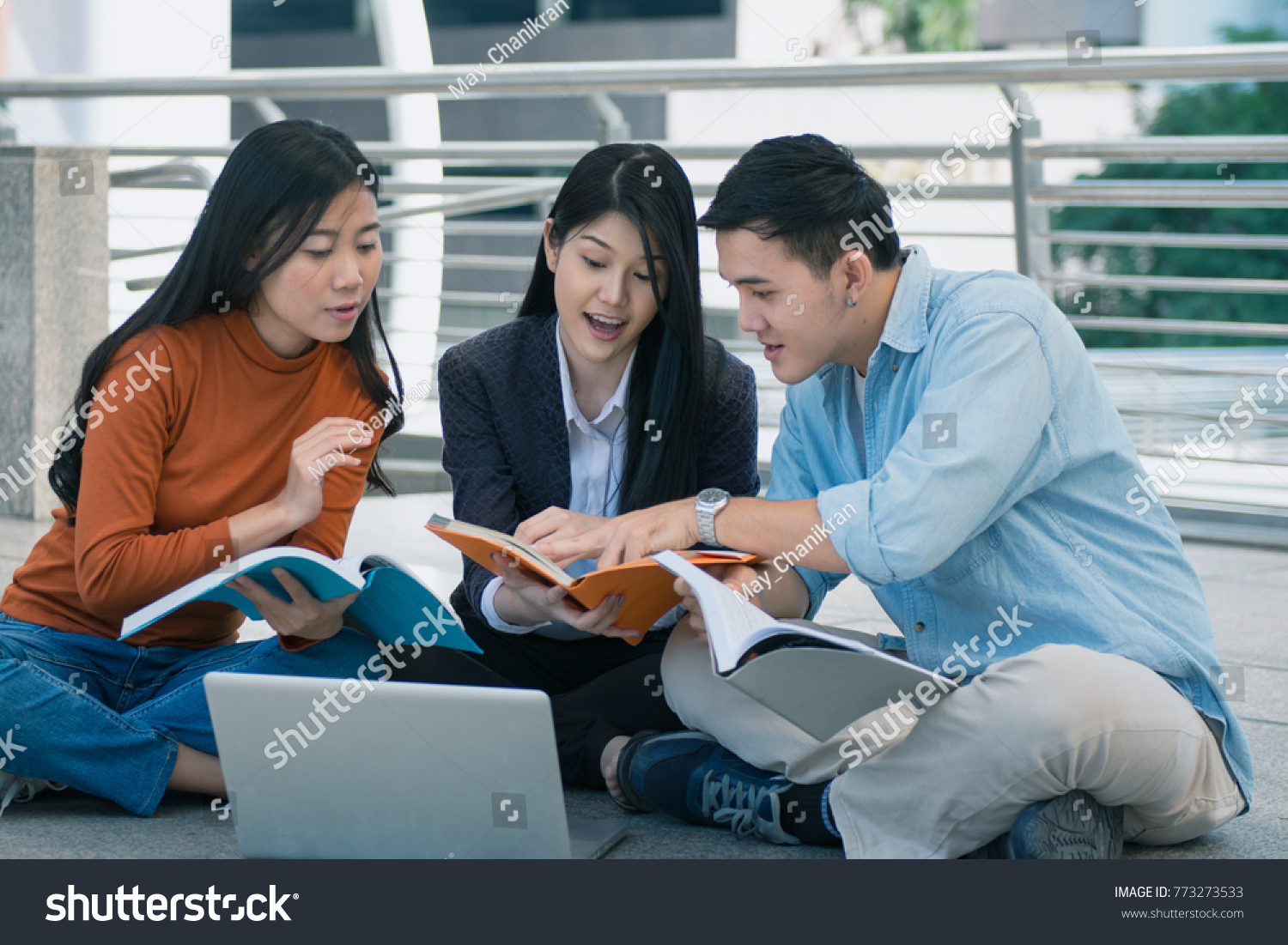 Group Young Student People Study Reading Stock Photo 773273533 ...