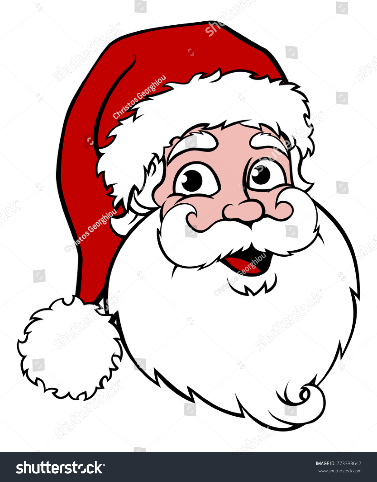 Santa Claus Cartoon Character Christmas Illustration Stock Illustration ...