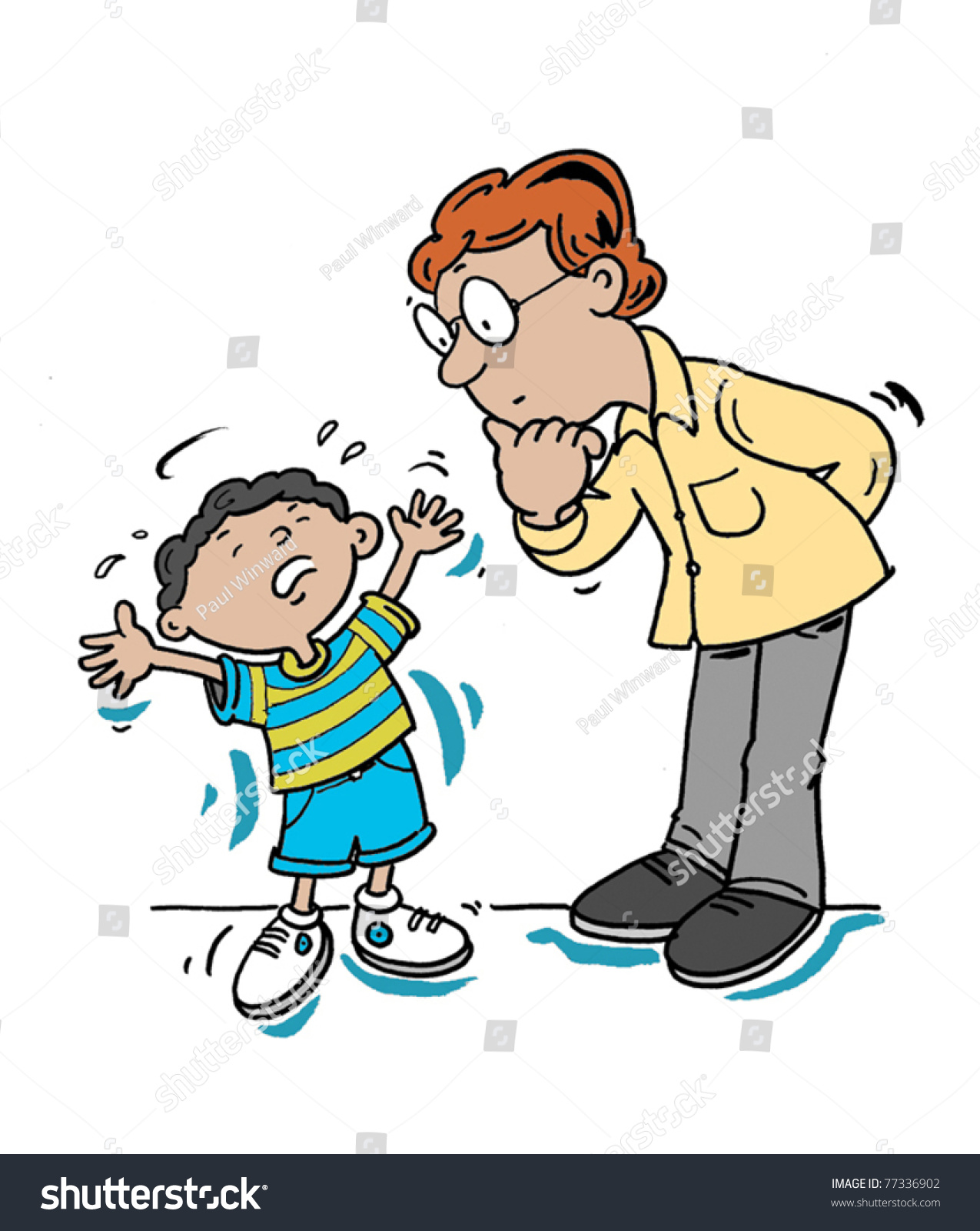 Child Distress Stock Vector (Royalty Free) 77336902 | Shutterstock