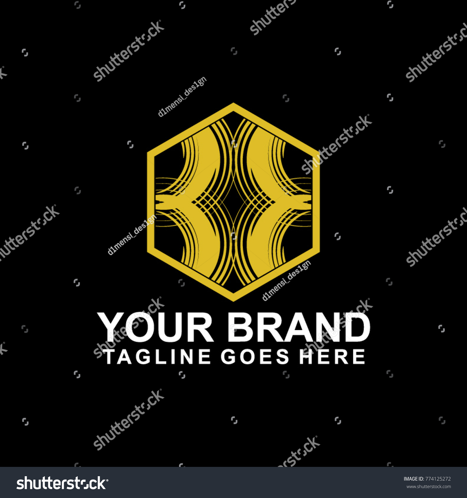 Line Art Logo Design Vector Illustration Stock Vector (Royalty Free ...