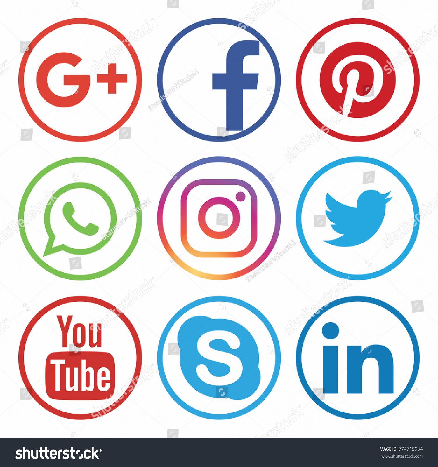 4,491 Hexagonal Social Media Icon Images, Stock Photos & Vectors ...