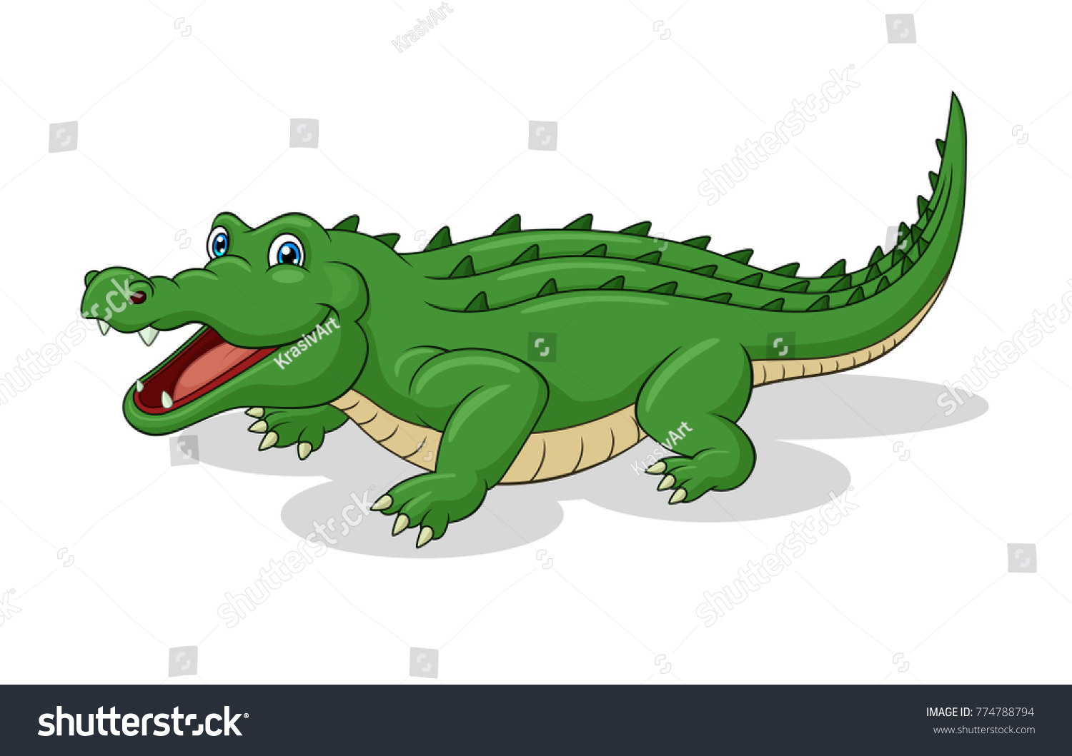 Adorable Crocodile Cartoon Stock Illustration 774788794 | Shutterstock