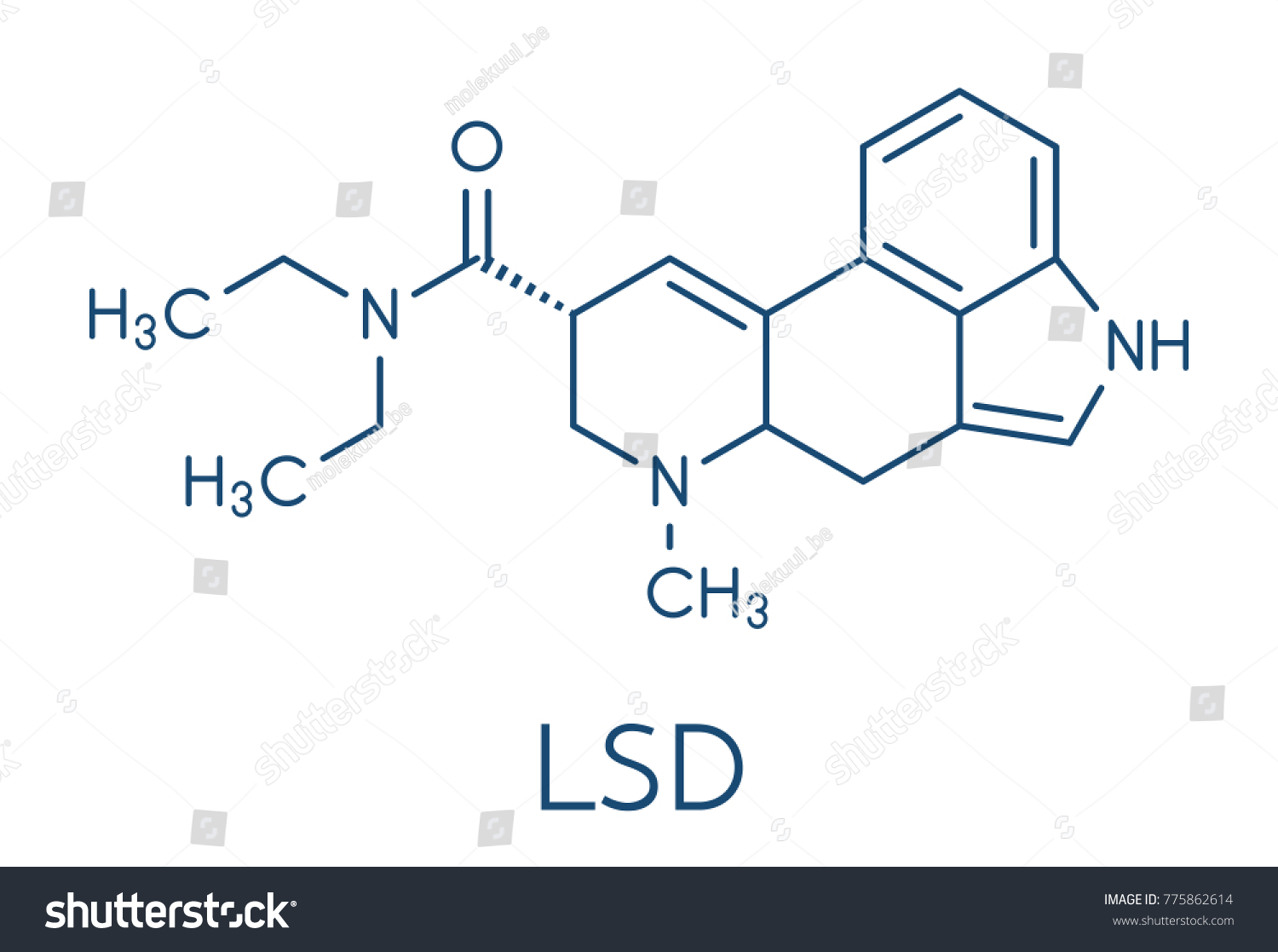 Lsd Lysergic Acid Diethylamide Psychedelic Drug Stock Vector Royalty Free 775862614 Shutterstock 