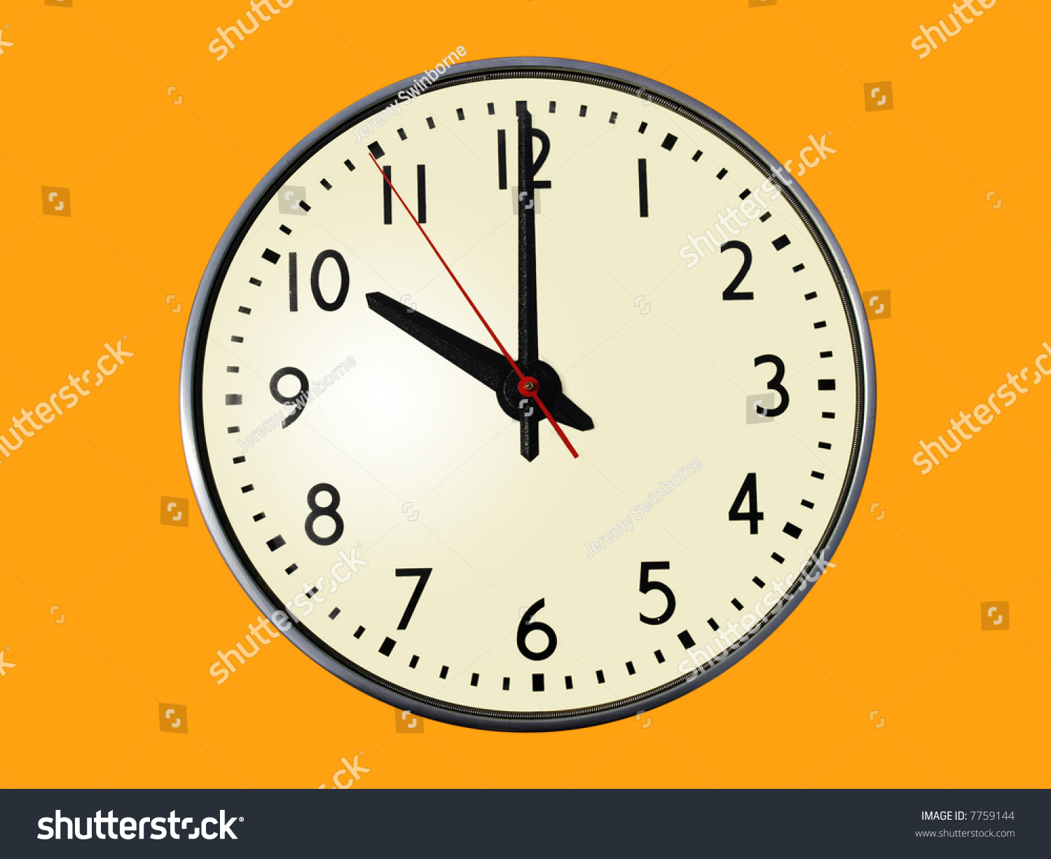 Standard Clock Time 1000 Showing Isolated Stock Photo 7759144 ...