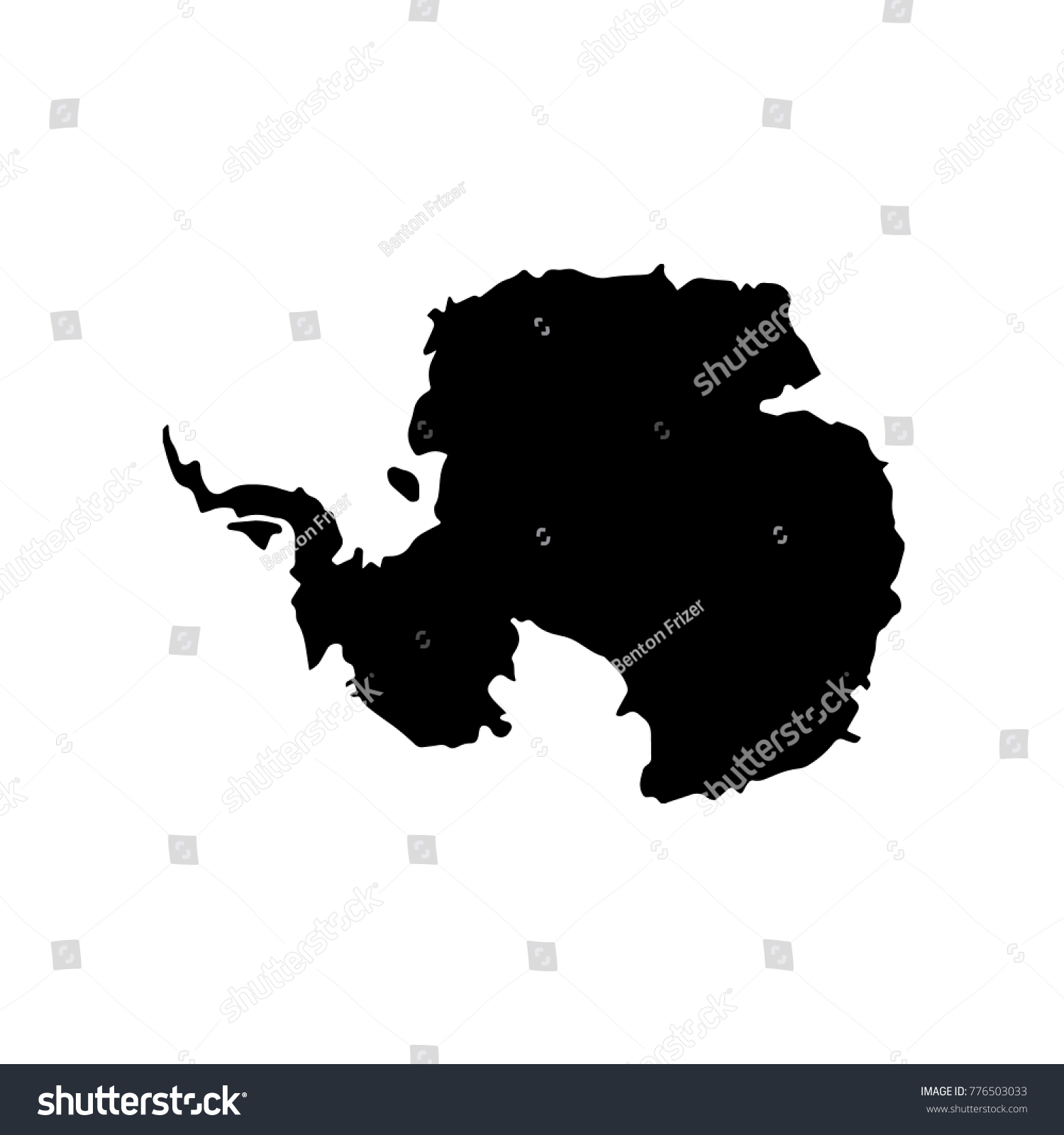 Map Antarctica Vector Illustration Stock Vector (Royalty Free ...