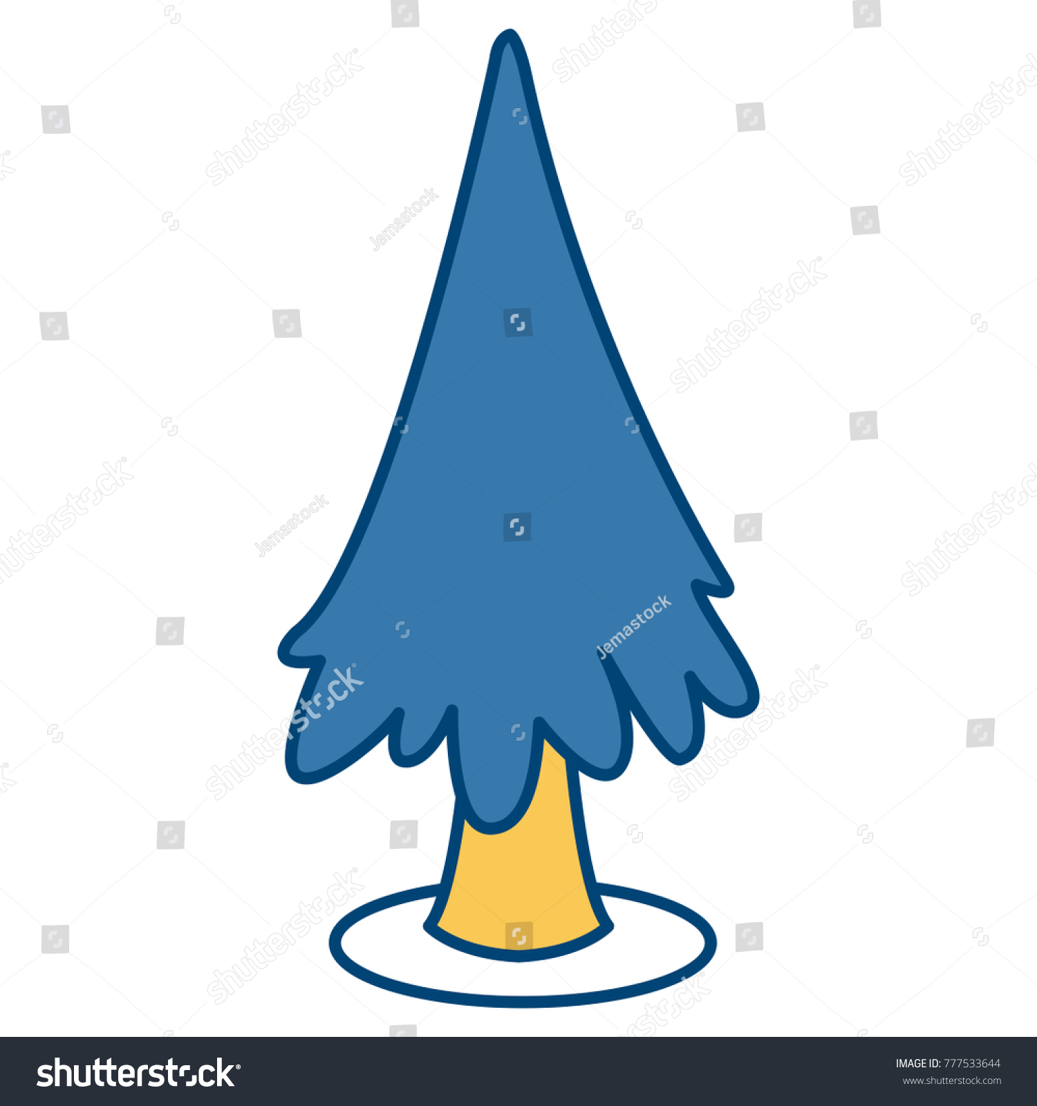 Tree Pine Symbol Stock Vector (Royalty Free) 777533644 | Shutterstock