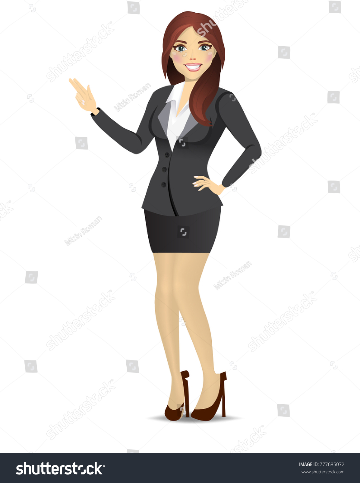 Sexy Office Woman Business Woman Free Stock Vector (Royalty Free ...