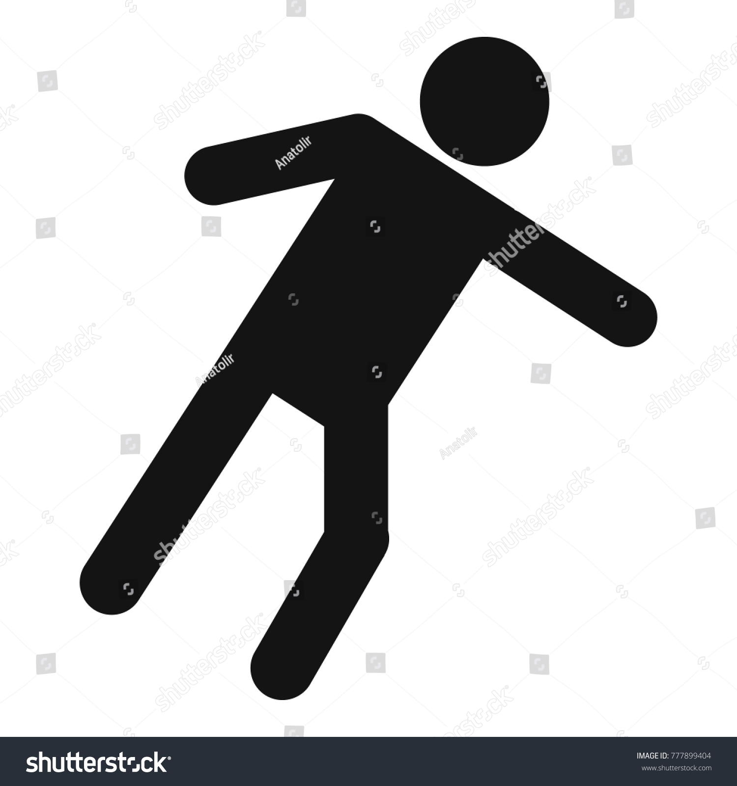 Stick Figure Stickman Icon Pictogram Simple Stock Illustration ...