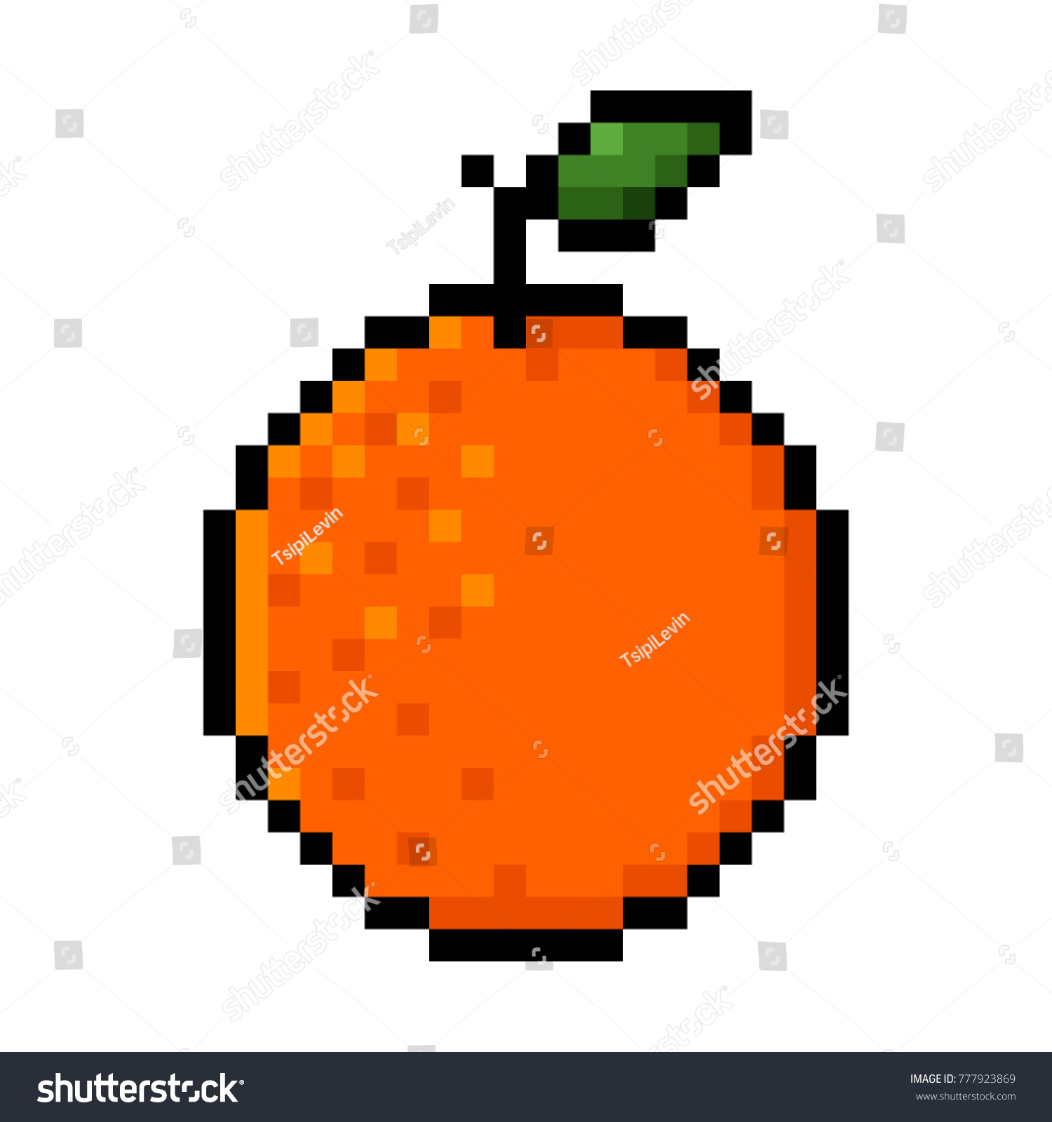 Пиксельный апельсин