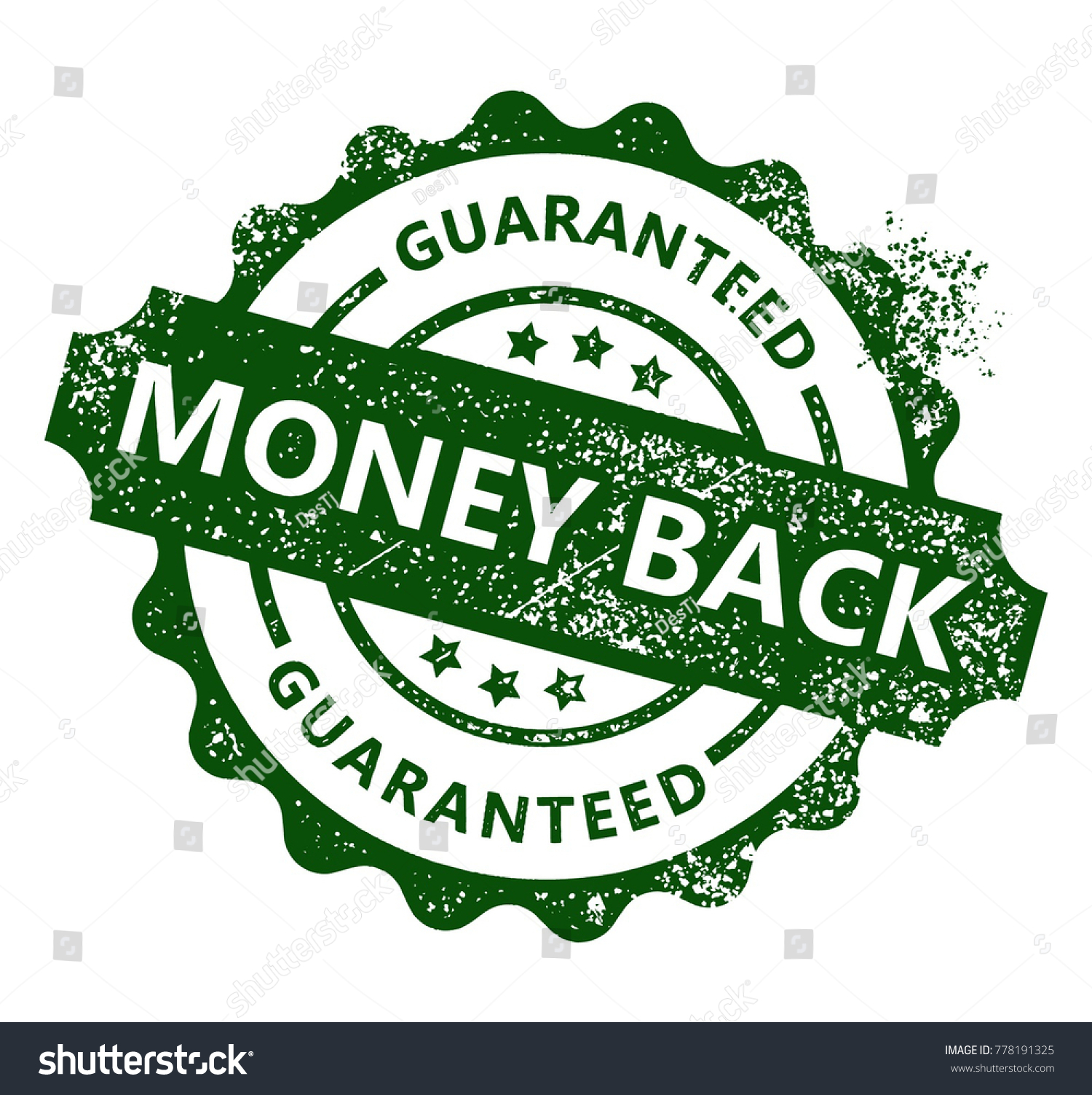 Money Back Stamp Vector Illustration Stock Vector (Royalty Free ...